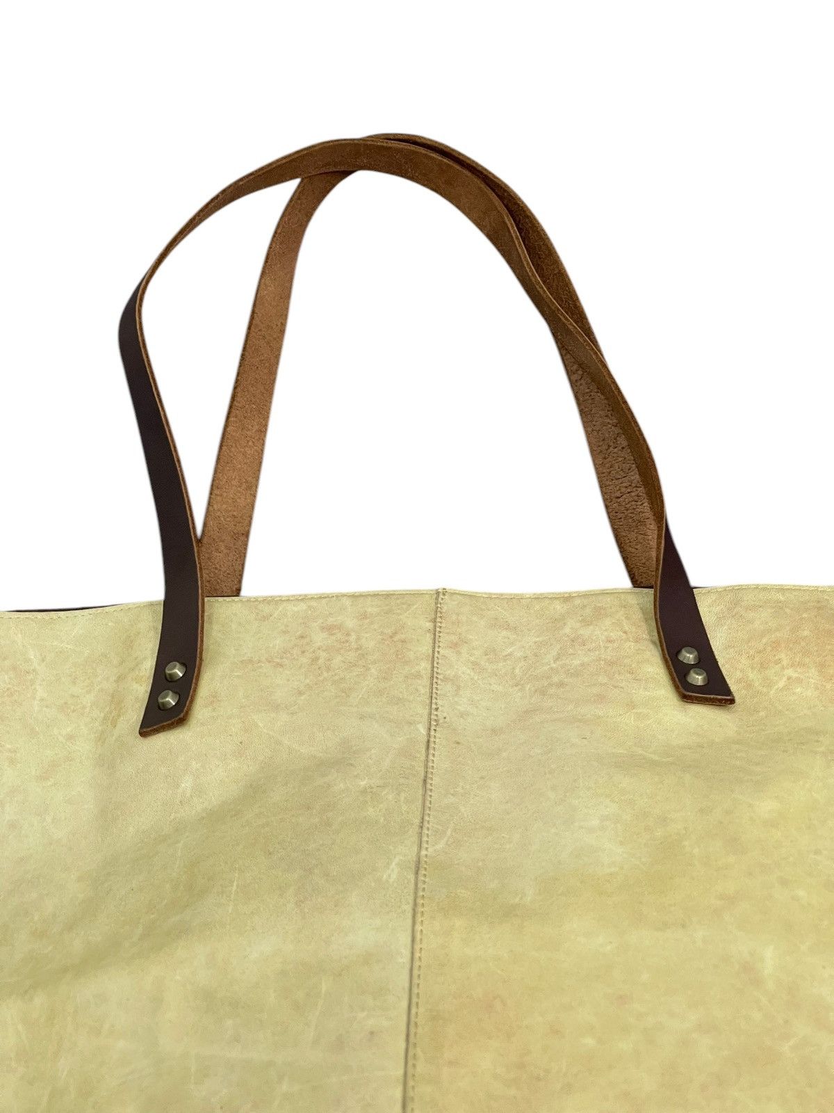 Genuine Leather Full Leather Patina Vtg Unknown Tote Shoulder Bag 2🟩0 Size ONE SIZE - 11 Thumbnail