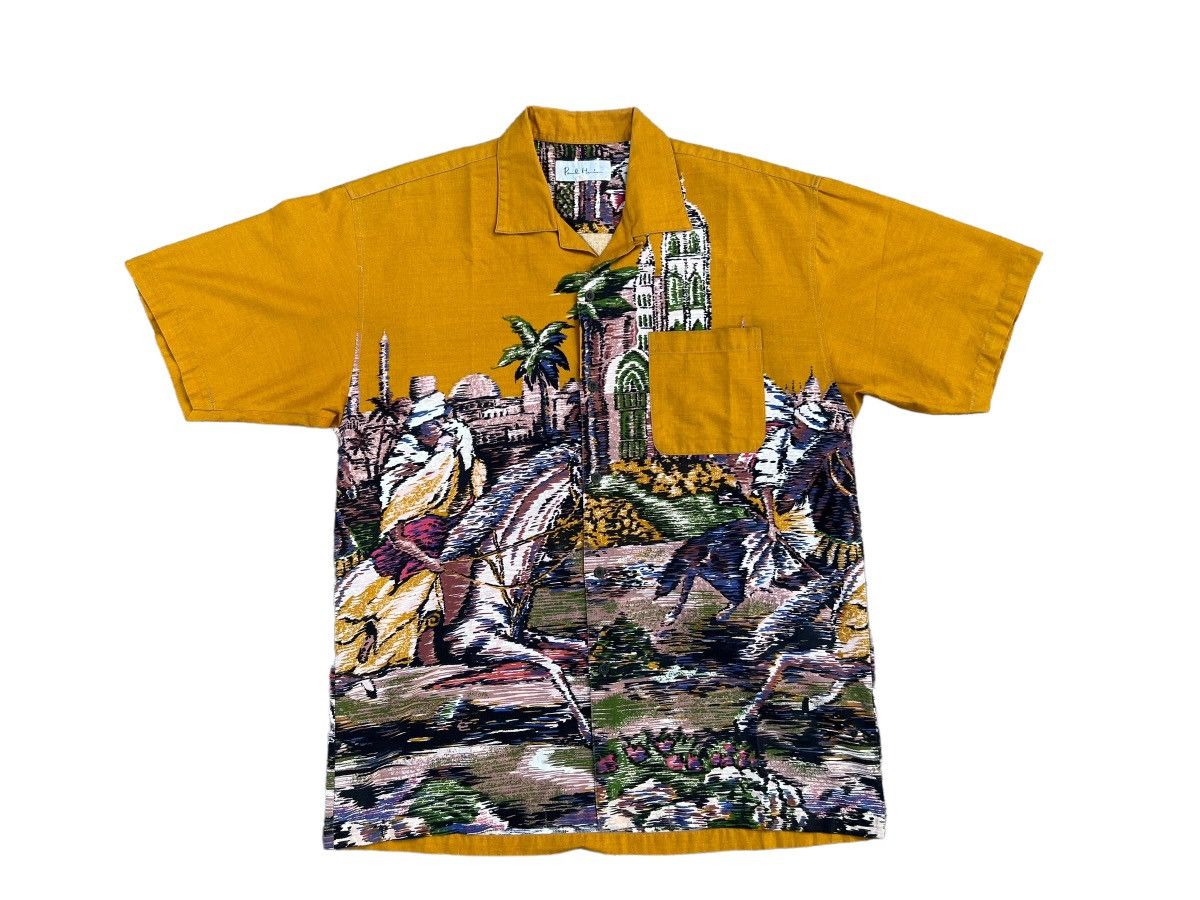 Art Comes First Vintage 90s Paul Hamir Made in Japan Arabian Art Shirt Size US L / EU 52-54 / 3 - 1 Thumbnail