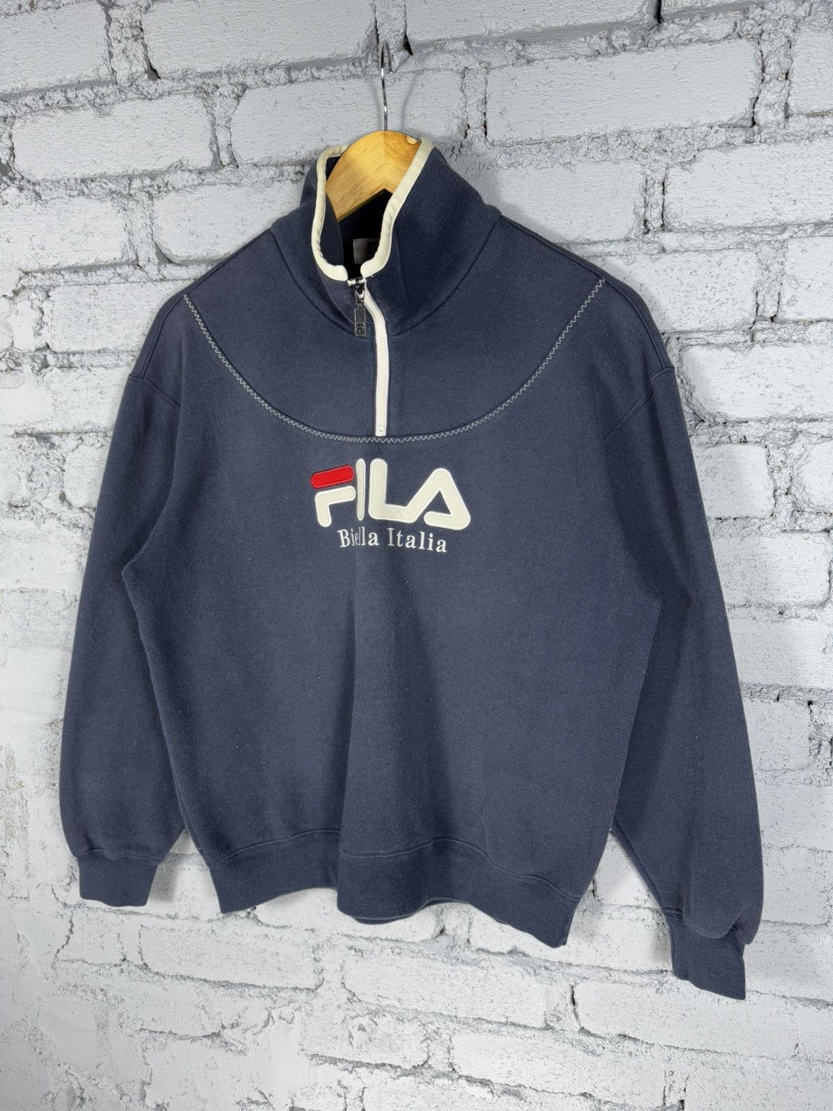 Fila Vintage Fila Golf Big Logo Half Zipper Sweatshirt Size US L / EU 52-54 / 3 - 3 Thumbnail