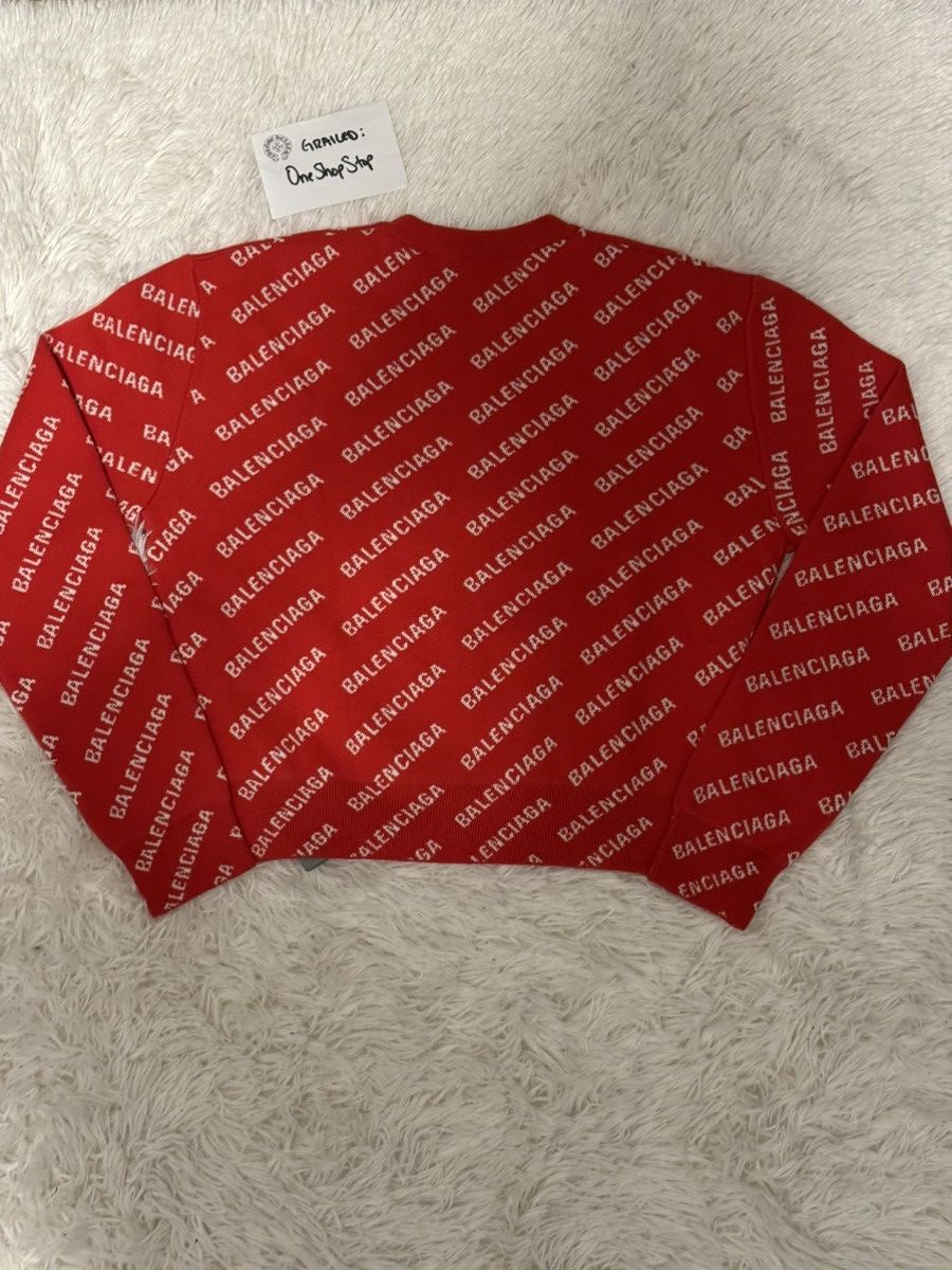 Balenciaga Balenciaga Red Wool Sweater Size S / US 4 / IT 40 - 2 Thumbnail