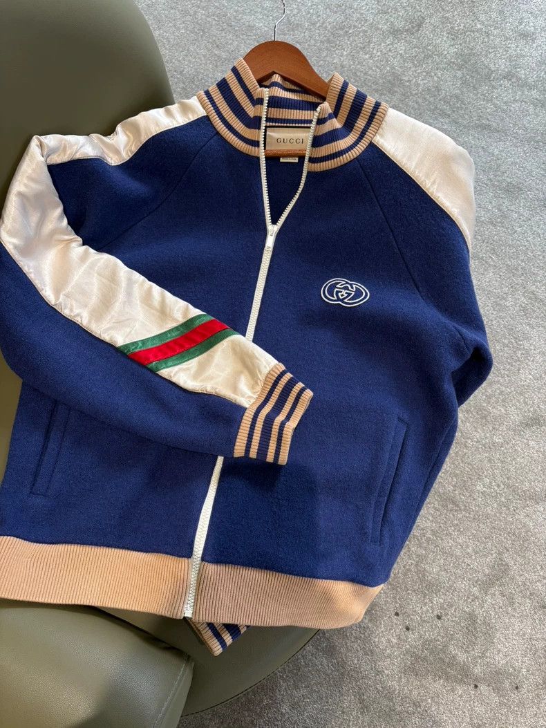Gucci Gucci Blue stitching jacket 2502-Nextarrow Size US M / EU 48-50 / 2 - 1 Thumbnail