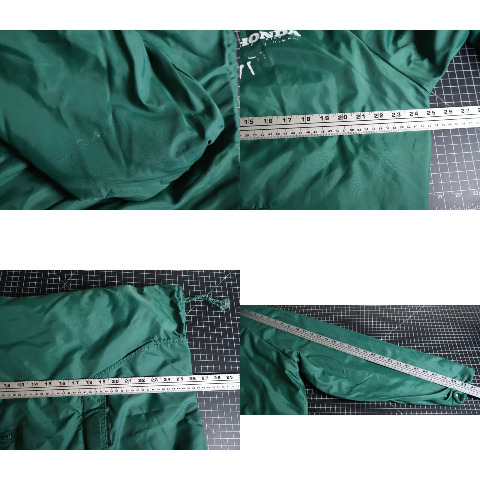 Vintage VINTAGE 80s King Louie Honda Windbreaker Jacket Mens XL Green 1/4 Zip USA Made Pullover Size US XL / EU 56 / 4 - 8 Thumbnail