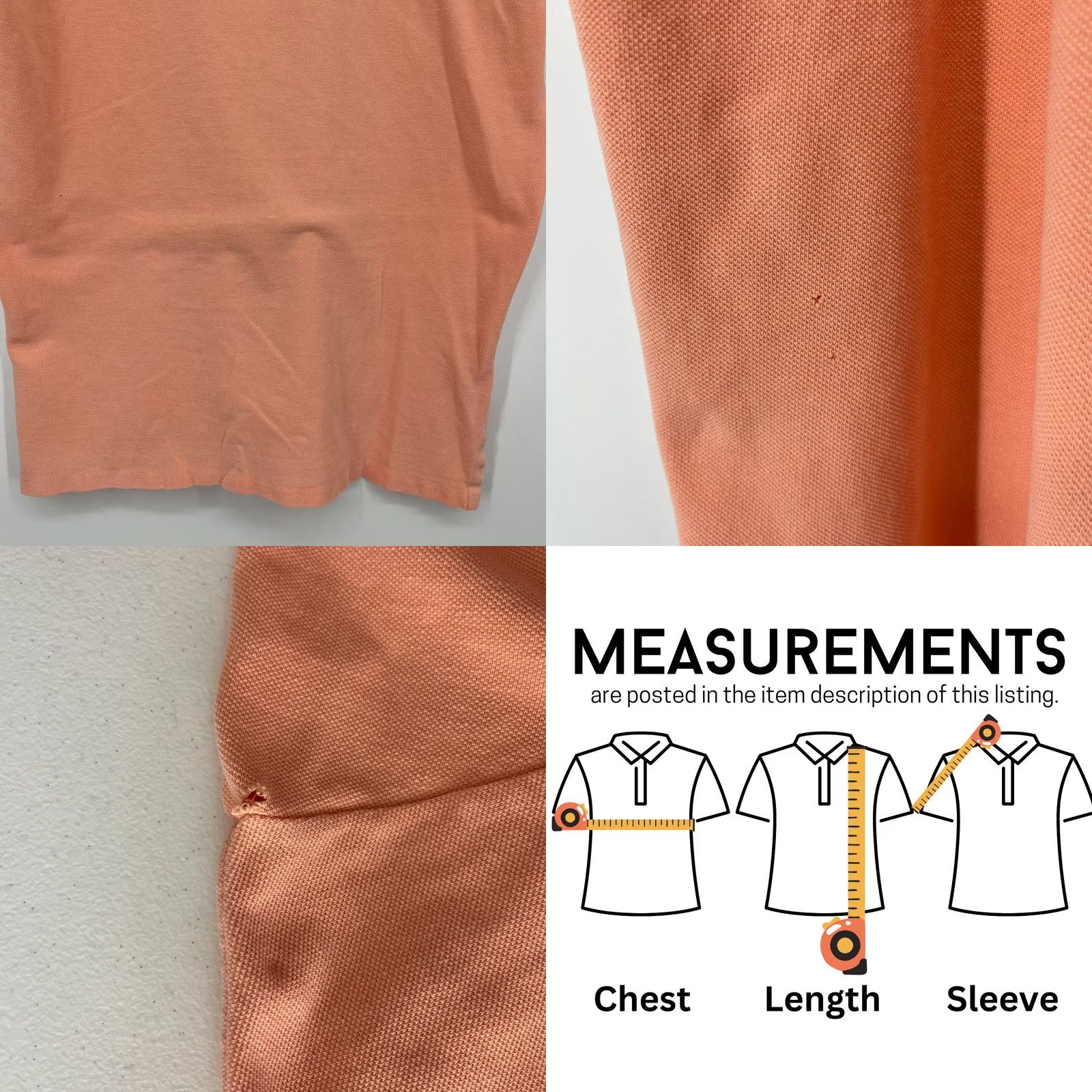 Polo Ralph Lauren Polo Ralph Lauren Polo Shirt Men's M Orange Solid Cotton USA Vtg Polo Shirt Polo Ralph Lauren Men M Orange Solid Cotton USA Vtg Size US M / EU 48-50 / 2 - 8 Thumbnail