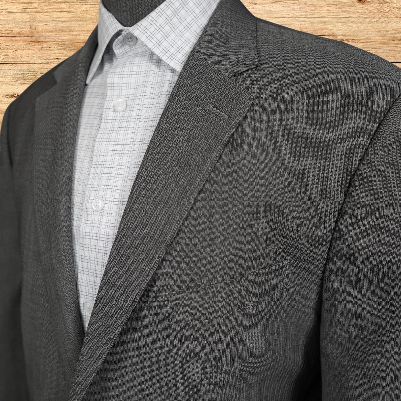 Peter Millar Peter Millar Sport Coat Mens 46T Gray Wool Union Made Size 46L - 3 Thumbnail