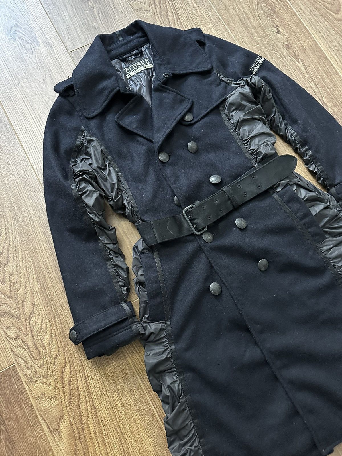 Marithe + Francois Girbaud × Vintage Marithe Francois Girbaud Closed Avantgarde Nylon Trench Coat Size M / US 6-8 / IT 42-44 - 4 Thumbnail