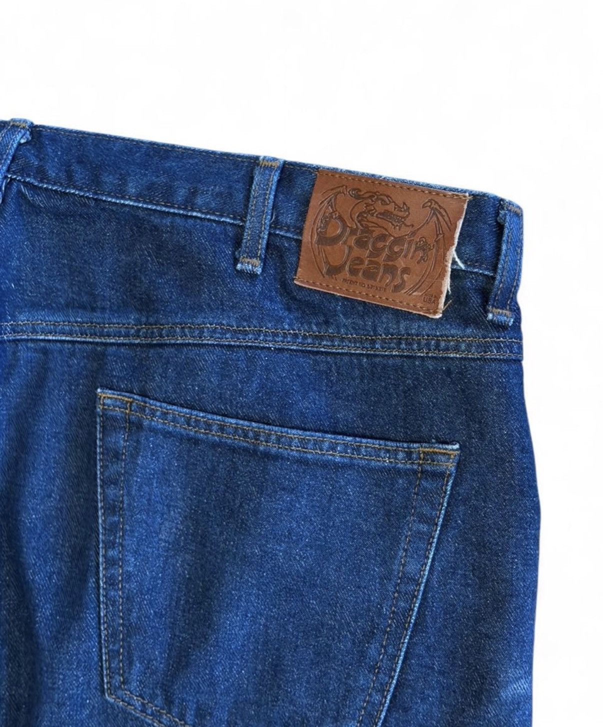 Vintage DRAGON JEANS INSANLY FAT AND INSULATED DENIM 44x34 Size US 44 / EU 60 - 3 Thumbnail