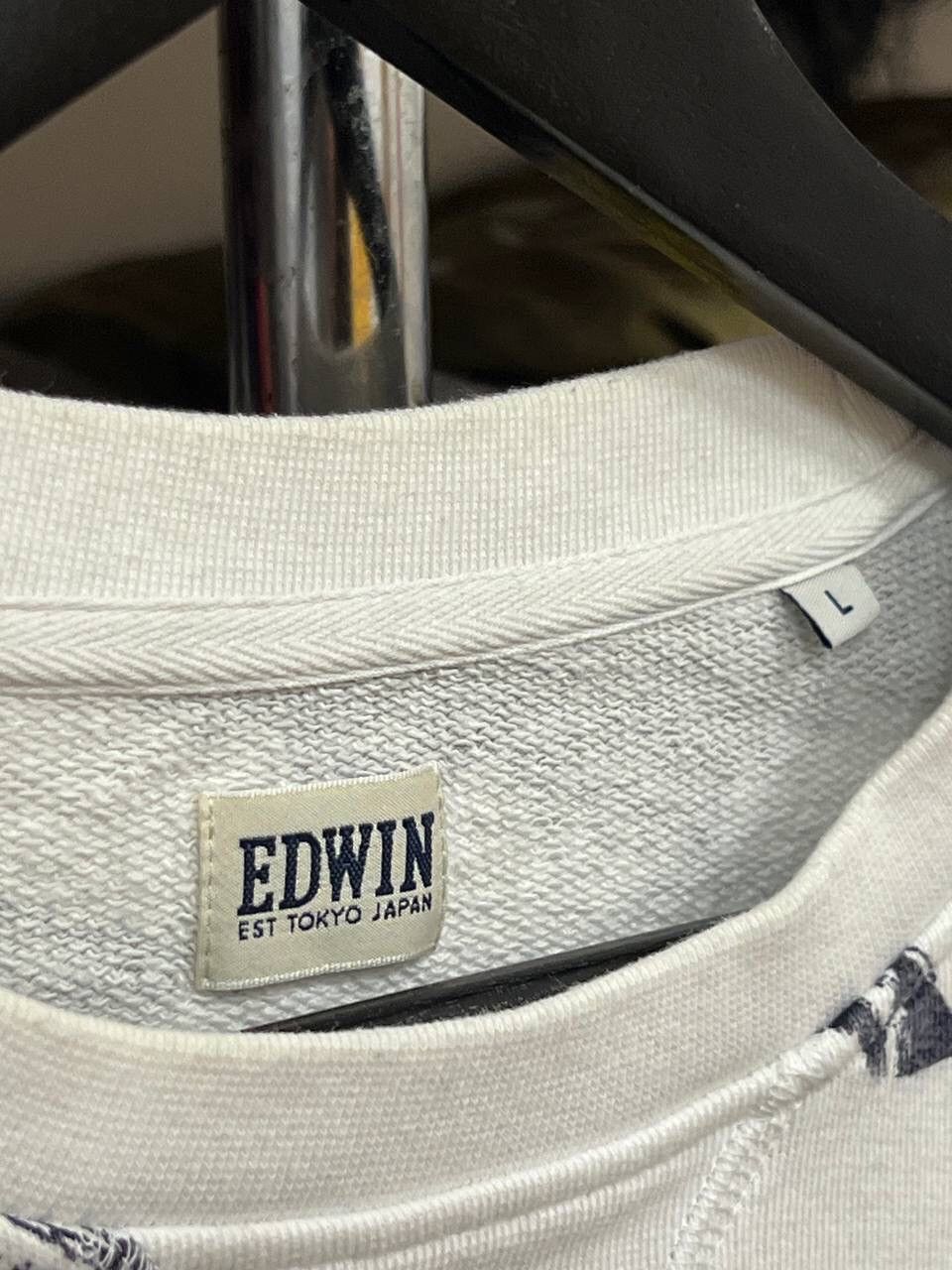 Edwin × Vintage Edwin Multicolour Overprint Y2K Evisu Style Japan Sweatshirt Size US L / EU 52-54 / 3 - 7 Thumbnail