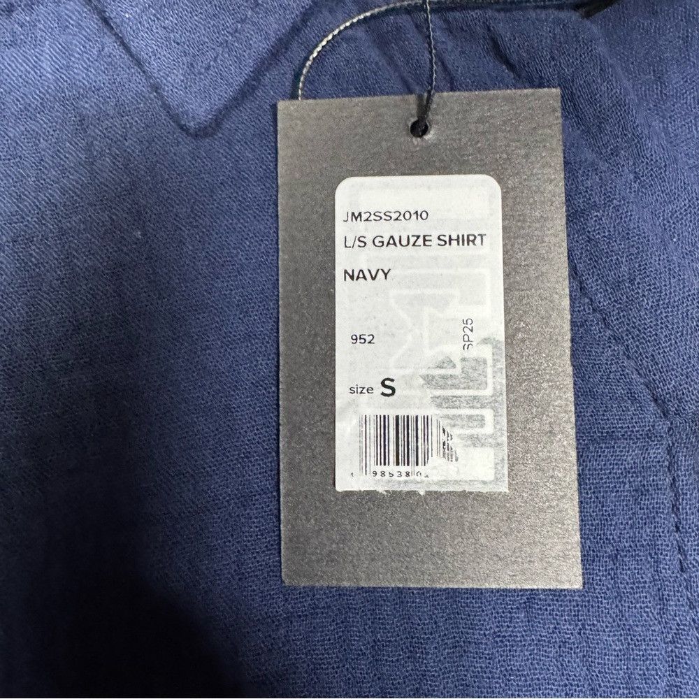 Joe's NWT New Joe's Cotton Gauze Camp Navy Long Sleeve Shirt Size Size US S / EU 44-46 / 1 - 5 Thumbnail