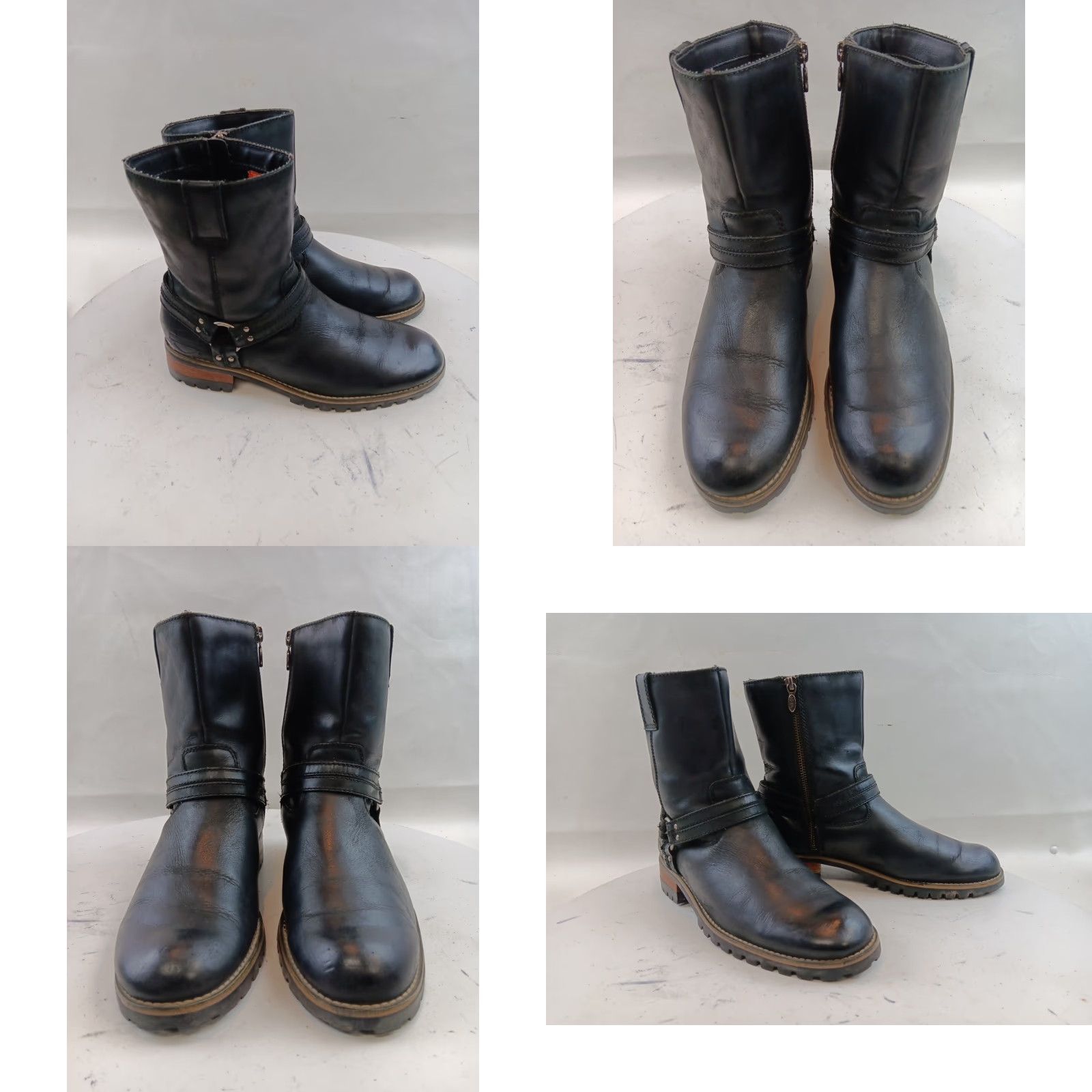 Harley Davidson Harley Davidson Boots Womens 8.5 Black Leather Harness Motorcycle Riding Size US 9 / IT 39 - 8 Thumbnail