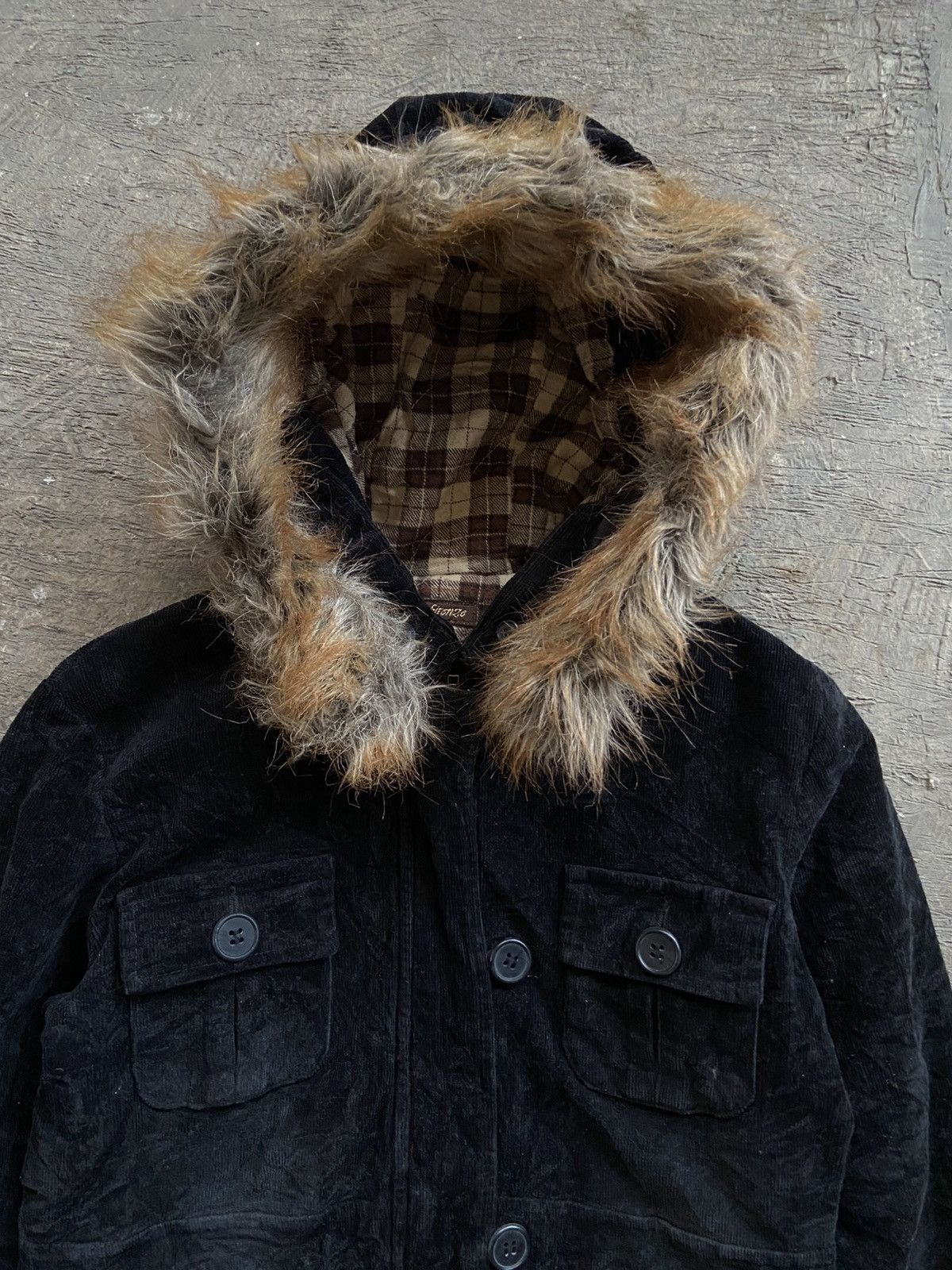 If Six Was Nine 2000s Lei Firenze - Vkei Apocalypse Corduroy Fur Jacket Size US S / EU 44-46 / 1 - 4 Thumbnail