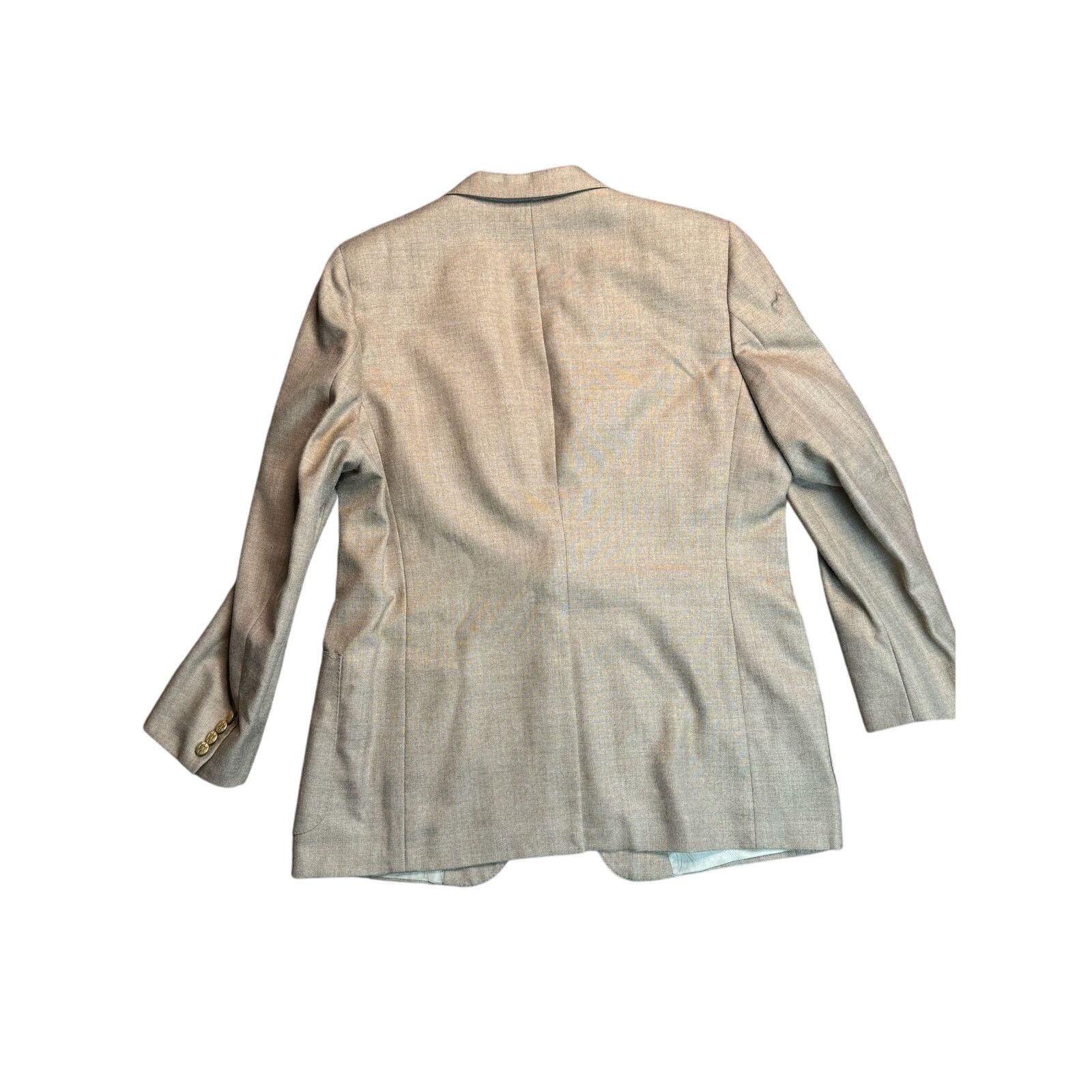 Lanvin Vintage Lanvin Beige Wool Blazer Jacket Sport Coat Size 42R - 2 Thumbnail