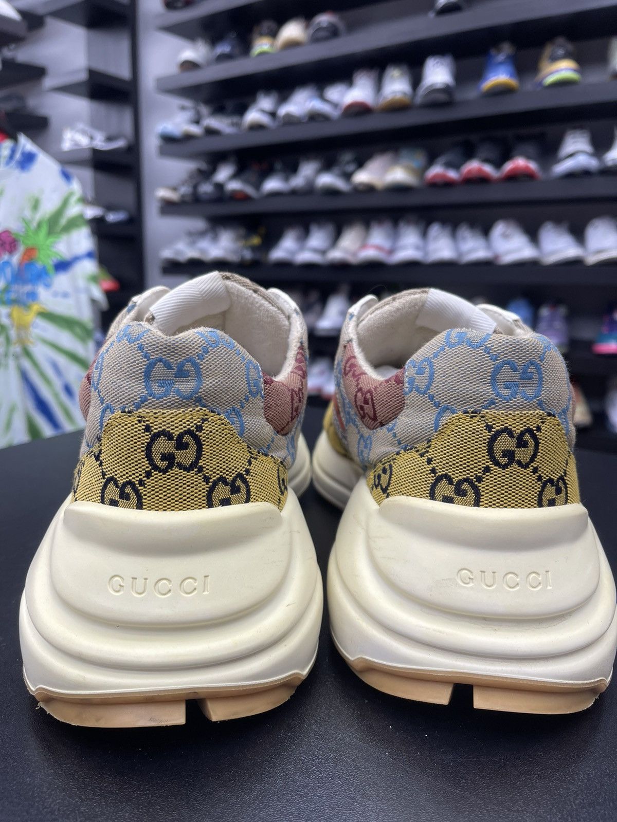 Gucci Size 11.5US/11G - Gucci GG Rhyton Sneakers Multicolor Canvas Size US 11 / EU 44 - 4 Thumbnail