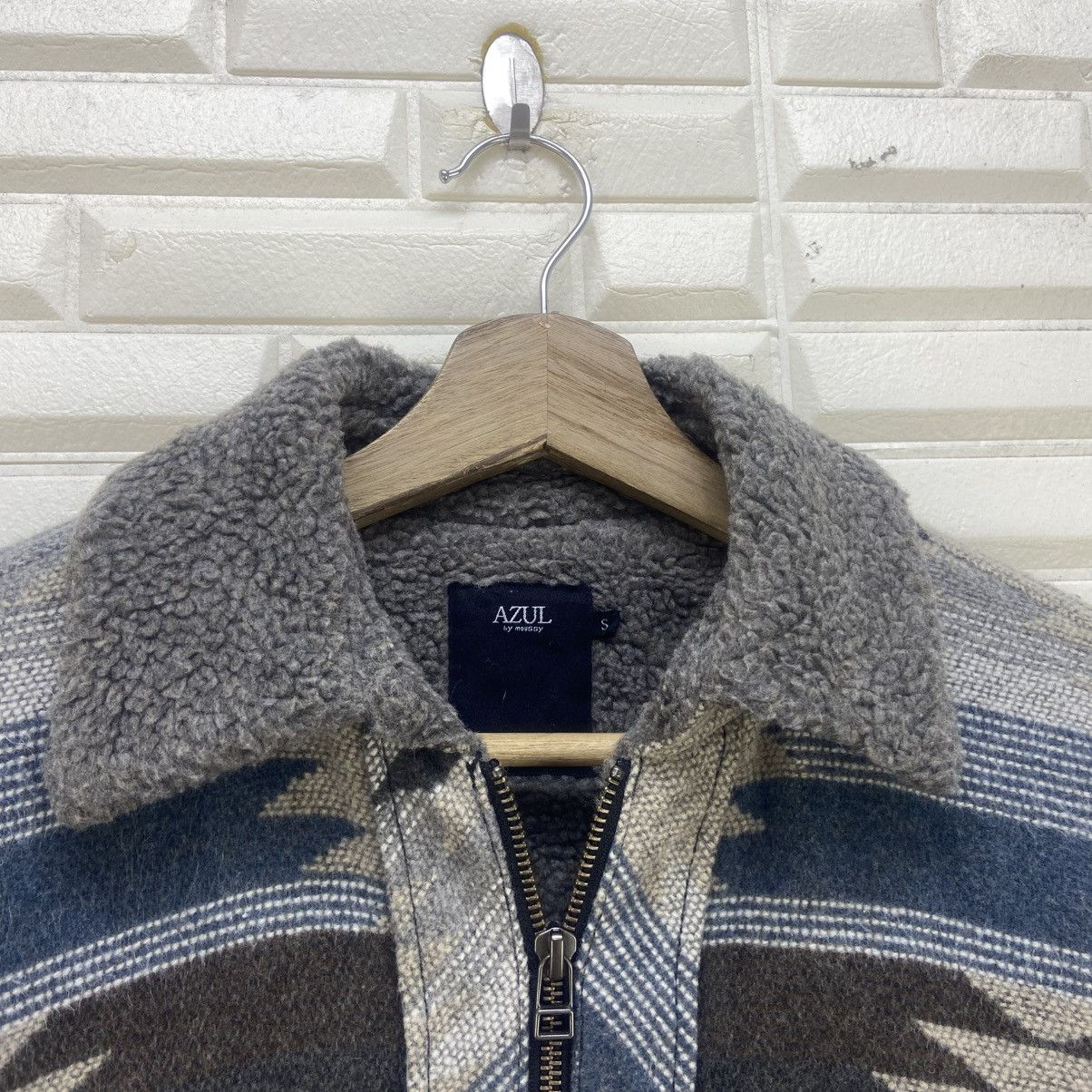 Japanese Brand Azul by Moussy Street Fashion Native Fleece Sherpa Jacket Size US S / EU 44-46 / 1 - 9 Thumbnail