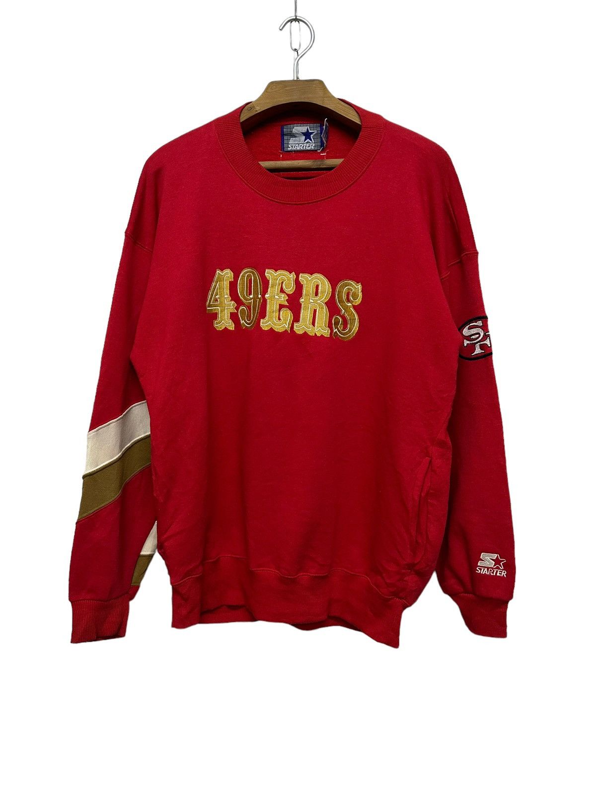 NFL × Starter Vintage 90s SF 49ers Sweatshirt Embroidered Spell Out Size US M / EU 48-50 / 2 - 1 Thumbnail