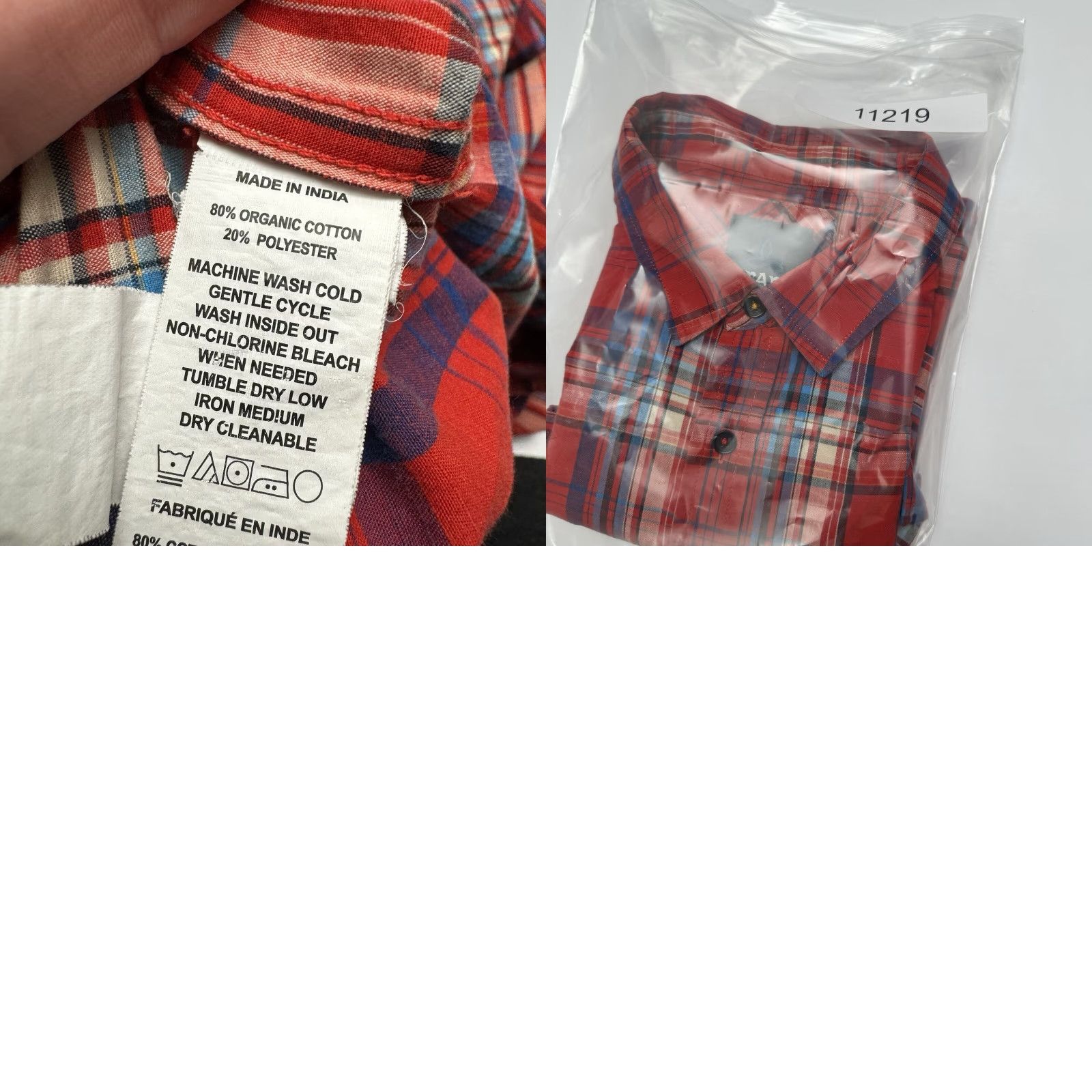 Prana prAna Shirt Men L Red Plaid Short Sleeve Button-Up Outdoor Casual Light Size US 33 - 8 Thumbnail
