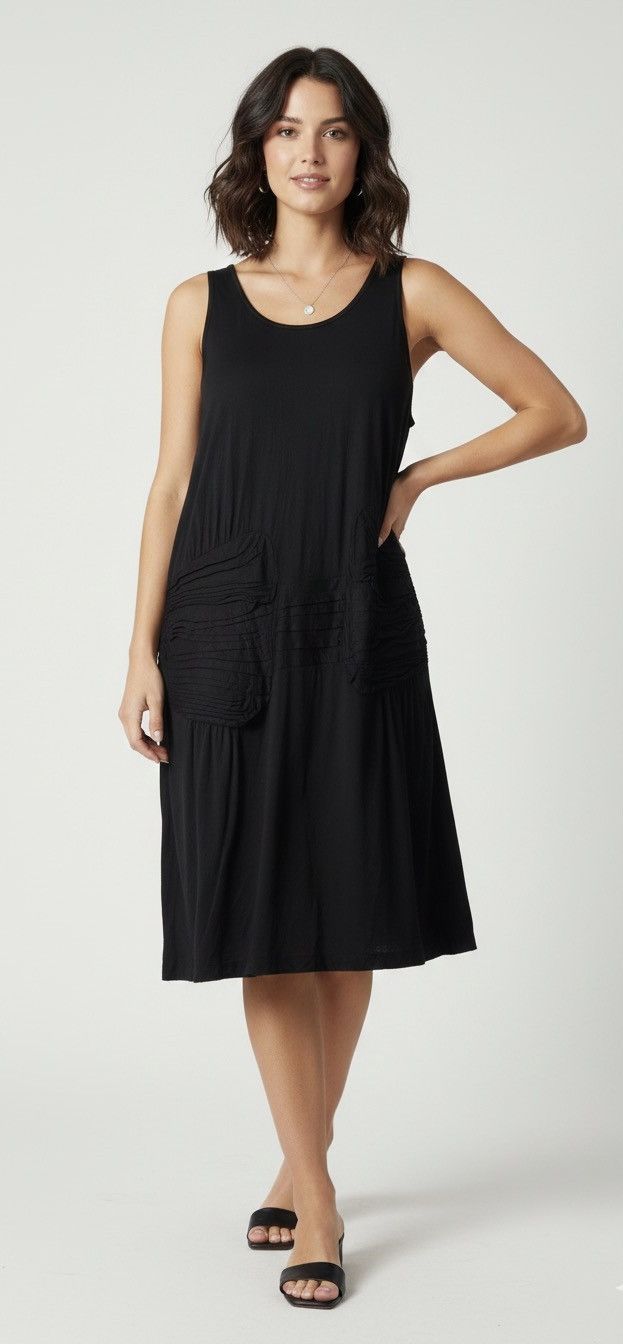 Tsumori Chisato Tsumori Chisato Classic Scoop Neck Dress with Ruching Detail Size M / US 6-8 / IT 42-44 - 1 Thumbnail