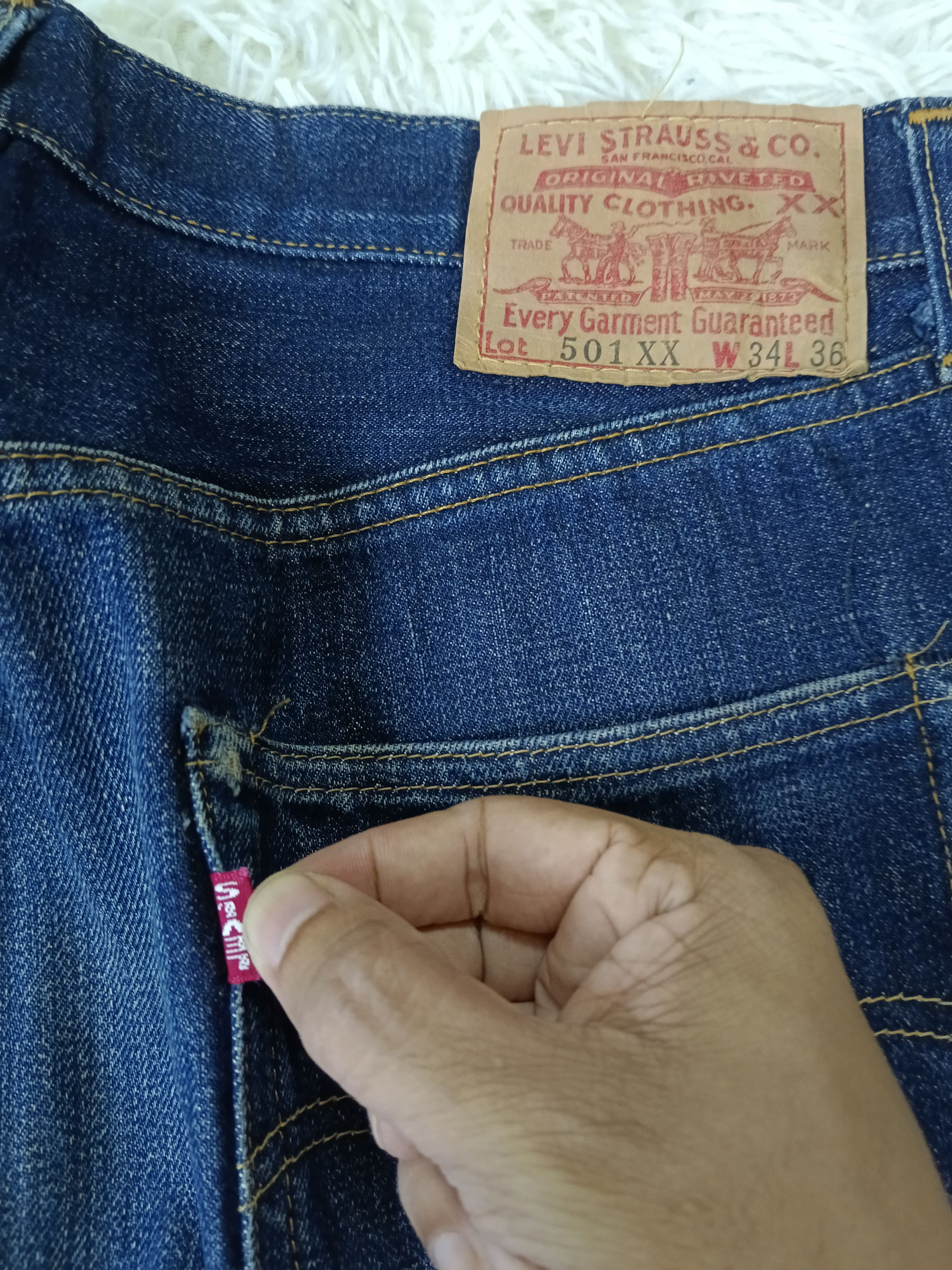 LVC × Levi's Vintage Clothing LEVIS VINTAGE 90s 501 XX BIG E REPRODUCTION Size US 32 / EU 48 - 11 Thumbnail