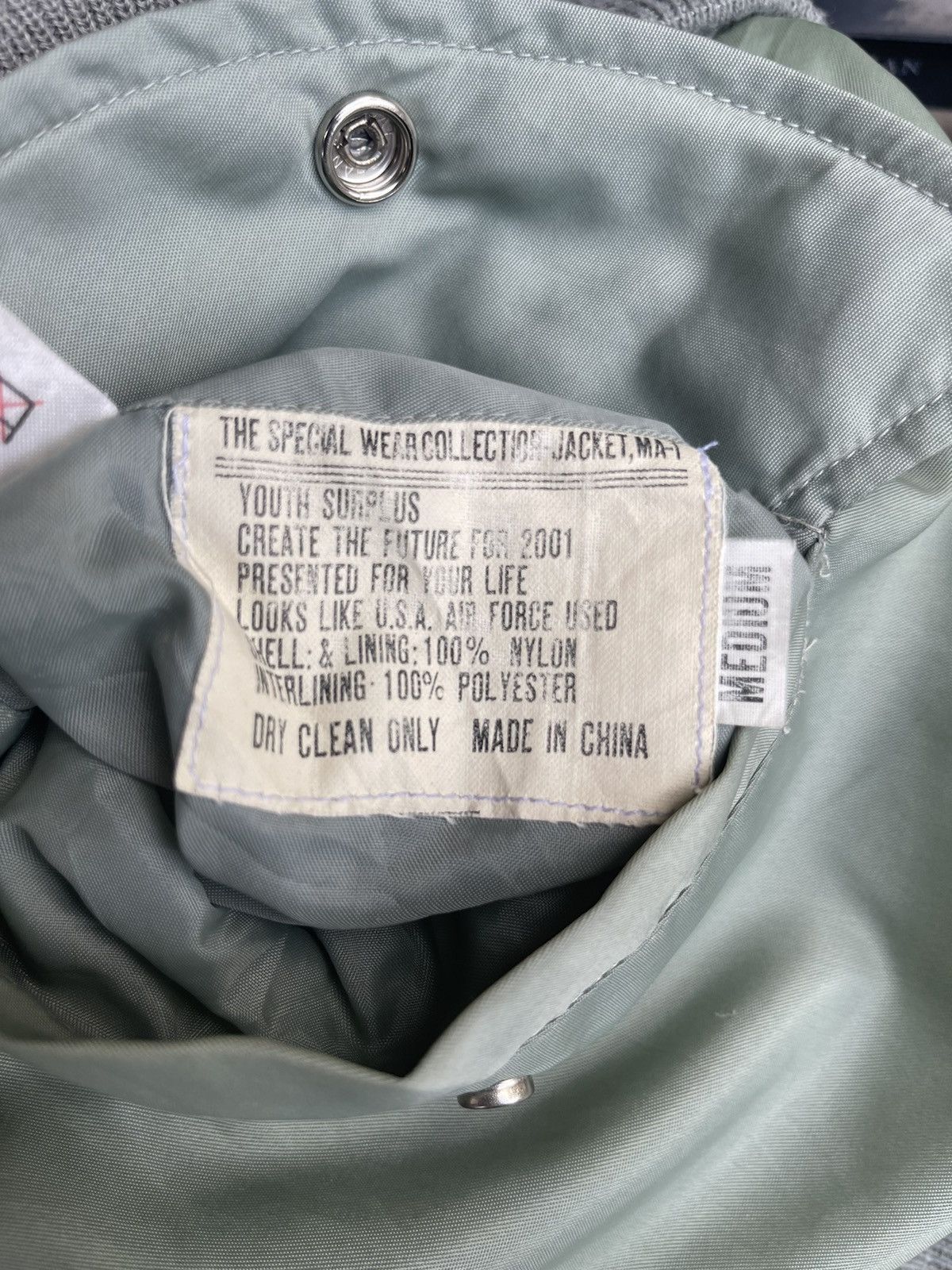 Vintage 🔥🔥RARE🔥🔥 VINTAGE MA-1 AIR FORCE BOMBER JACKET Size US L / EU 52-54 / 3 - 4 Thumbnail