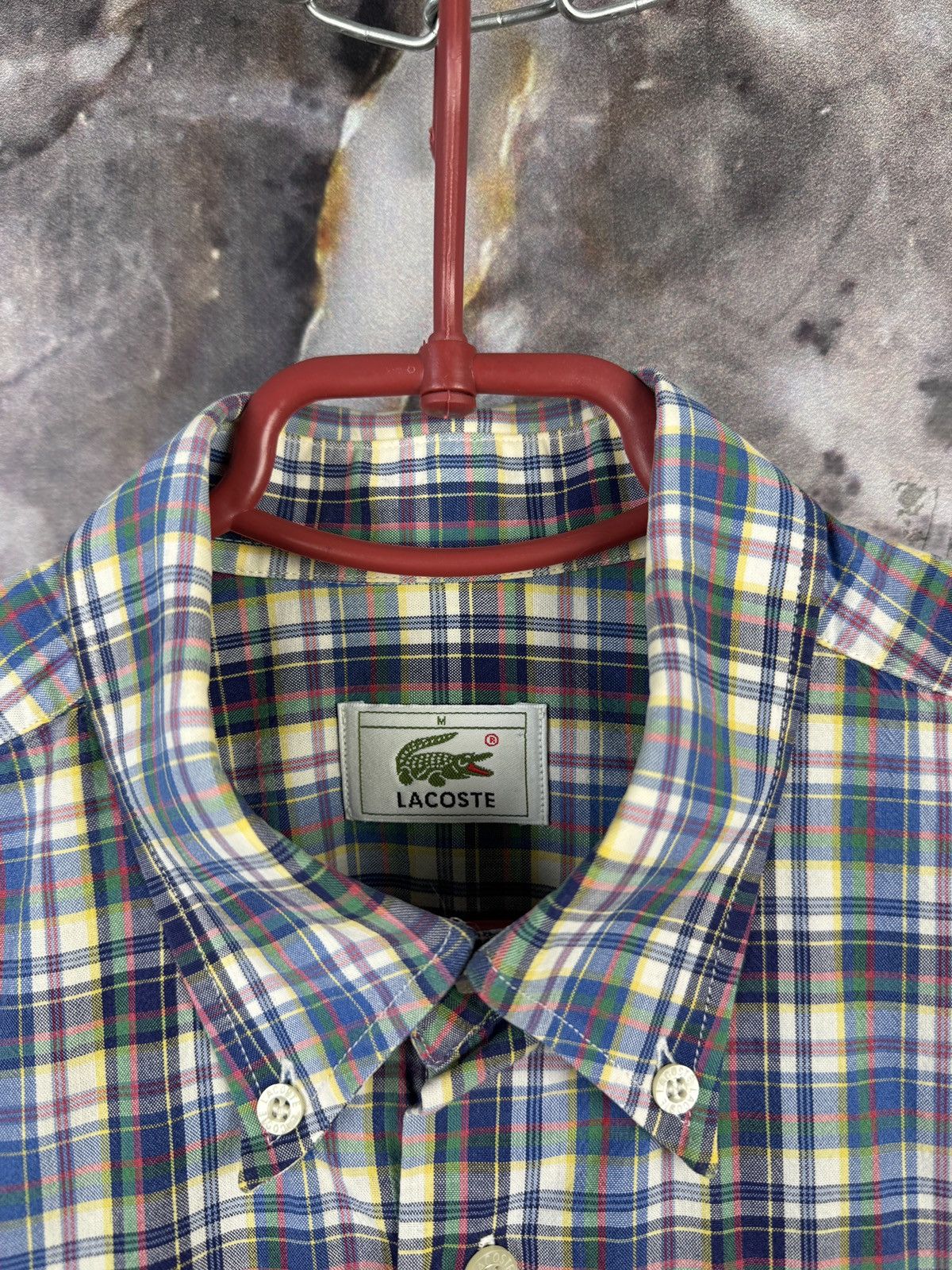 Lacoste Men’s Lacoste Button-Up Short-Sleeve Shirt Size Medium Size US M / EU 48-50 / 2 - 6 Thumbnail