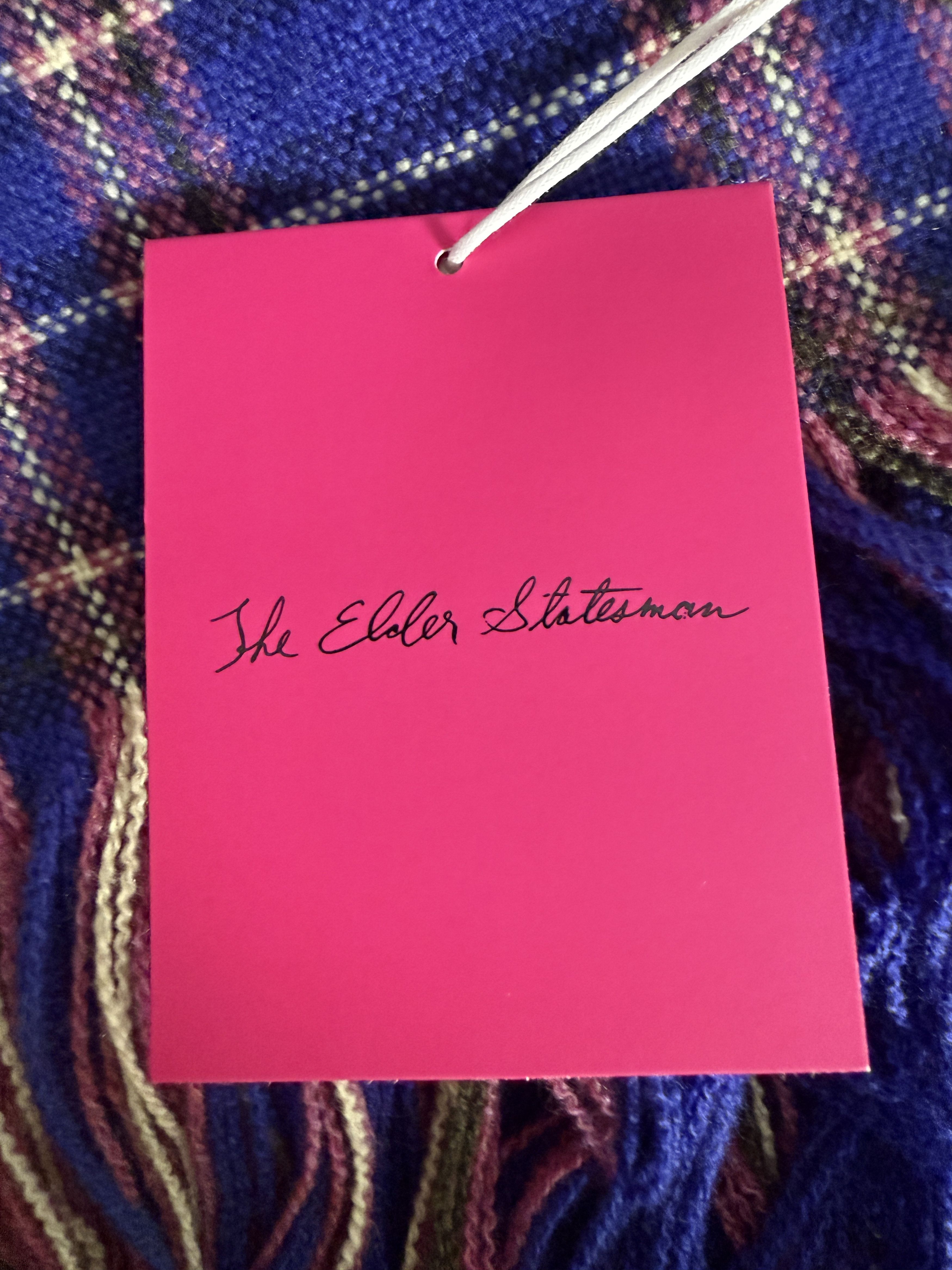The Elder Statesman $2500 The Elder Statesman Cloud Tartan Cashmere Scarf Size ONE SIZE - 5 Thumbnail