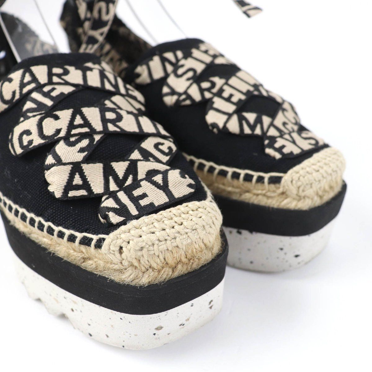 Stella McCartney Stella McCartney 800159 Ribbon Espadrille Platform Shoes Size US 5 / IT 35 - 7 Thumbnail