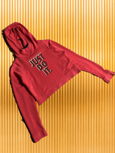Nike × Vintage Vintage Y2K Nike Women’s Center Logo Hoodie Size M / US 6-8 / IT 42-44 - 1 Thumbnail