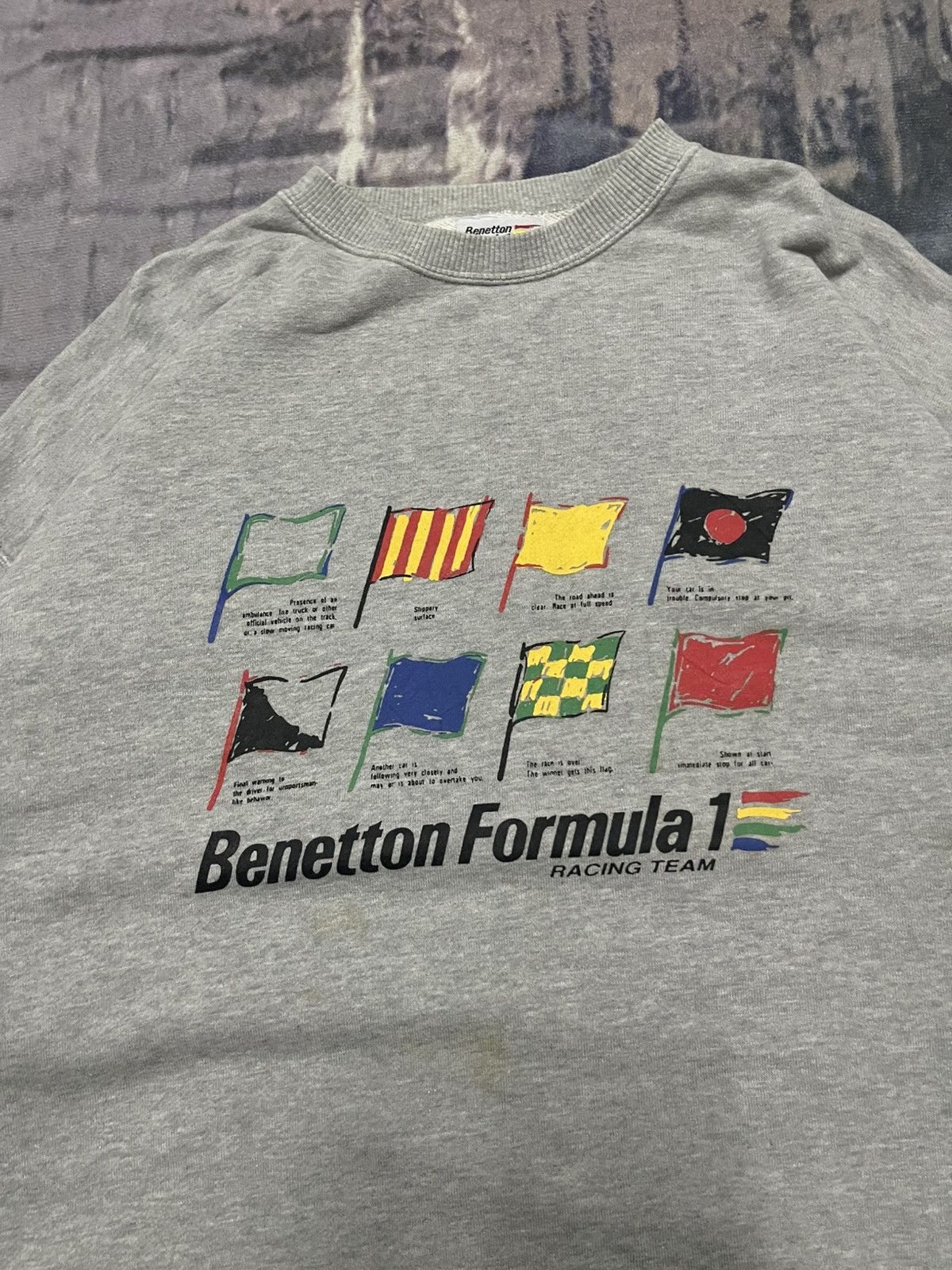 United Colors Of Benetton 90s UNITED COLORS OF BENETTON FORMULA 1 RACING TEAM CREWNECK Size US L / EU 52-54 / 3 - 6 Thumbnail