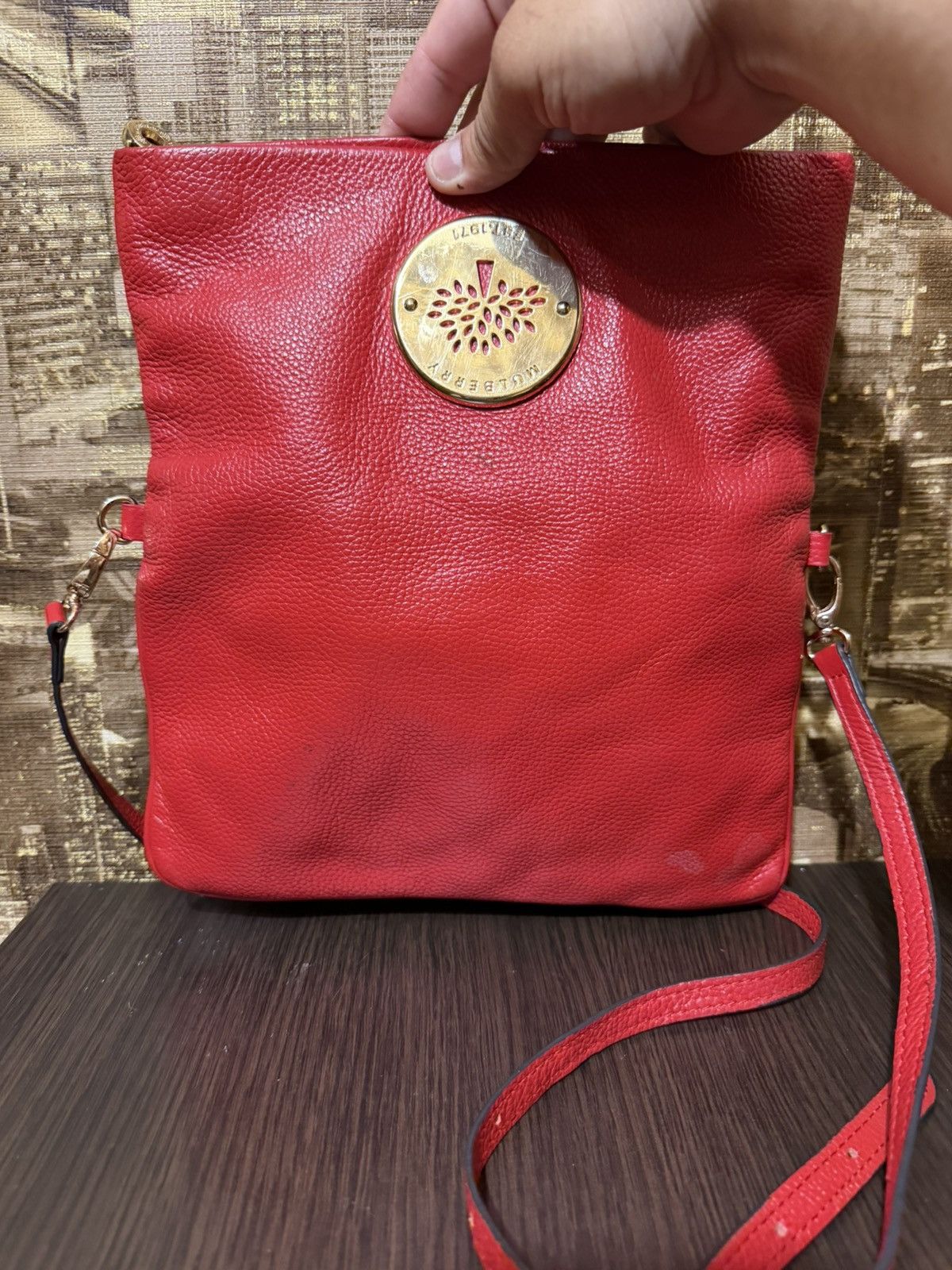 Mulberry Mulberry clutch leather red Size ONE SIZE - 7 Thumbnail