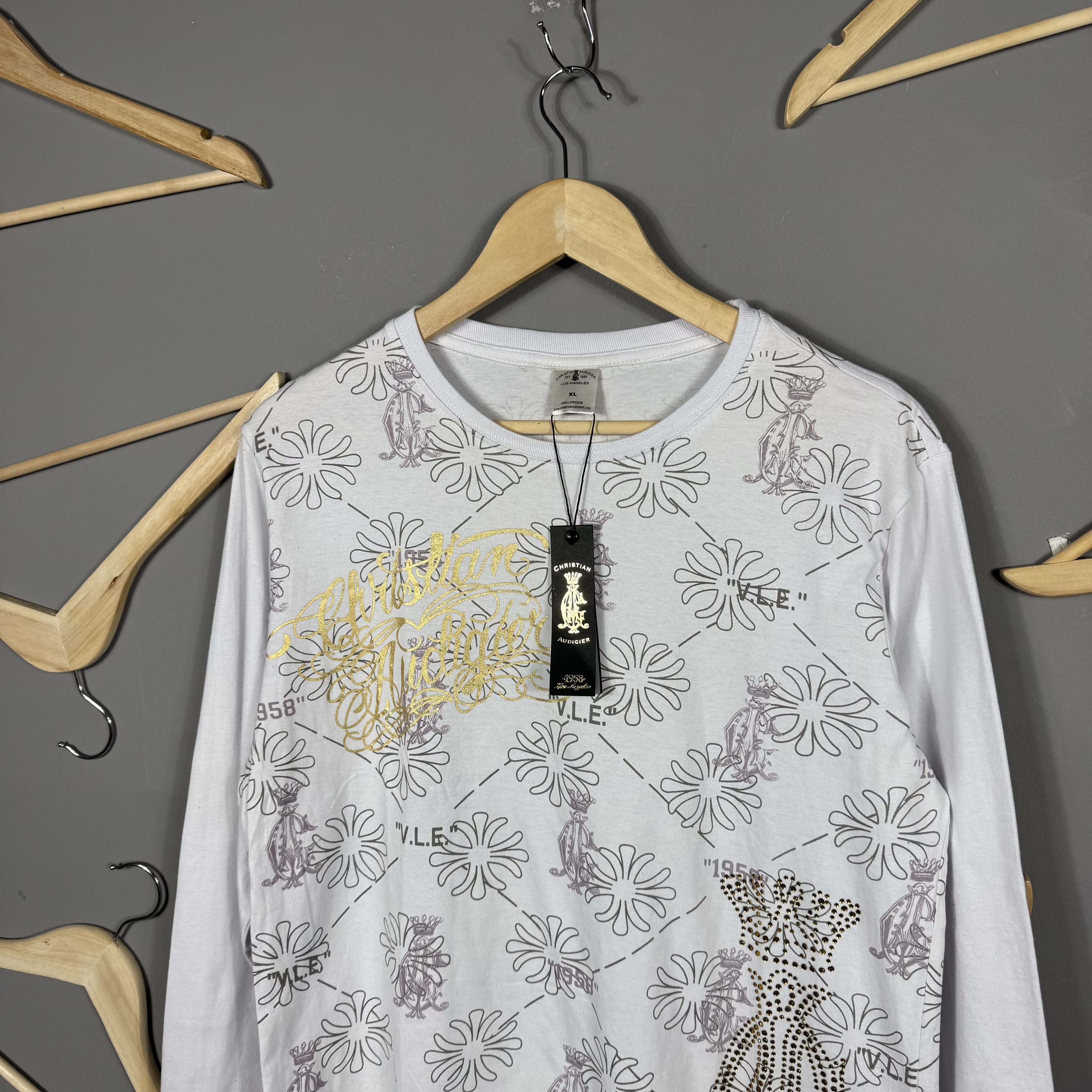 Ed Hardy Christian Audigier Ed Hardy Y2K Monogram Long Sleeve T-shirt Size US XL / EU 56 / 4 - 9 Thumbnail