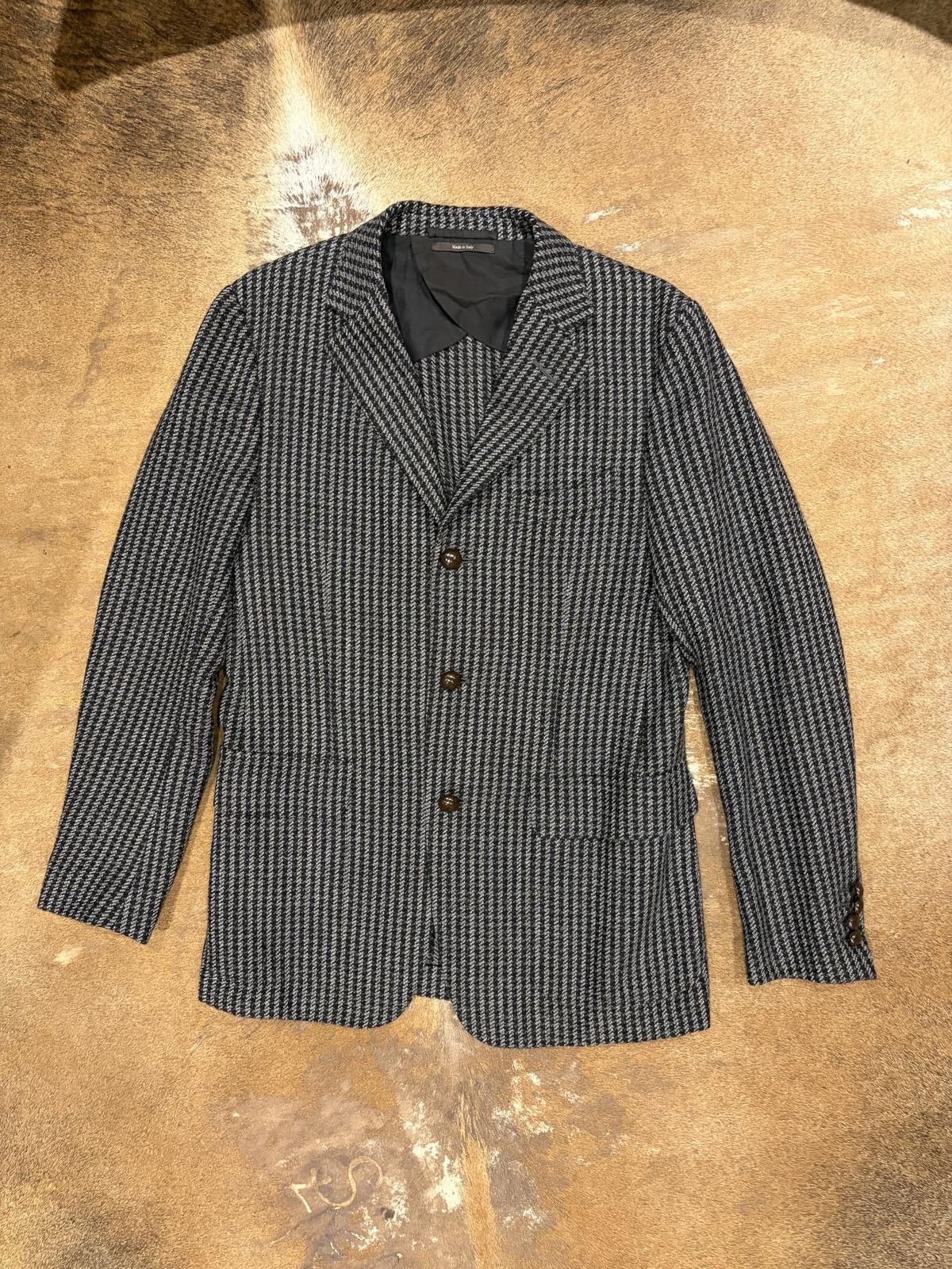Alfred Dunhill Dunhill London Houndstooth Wool-Alpaca Jacket Size 38R - 1 Thumbnail