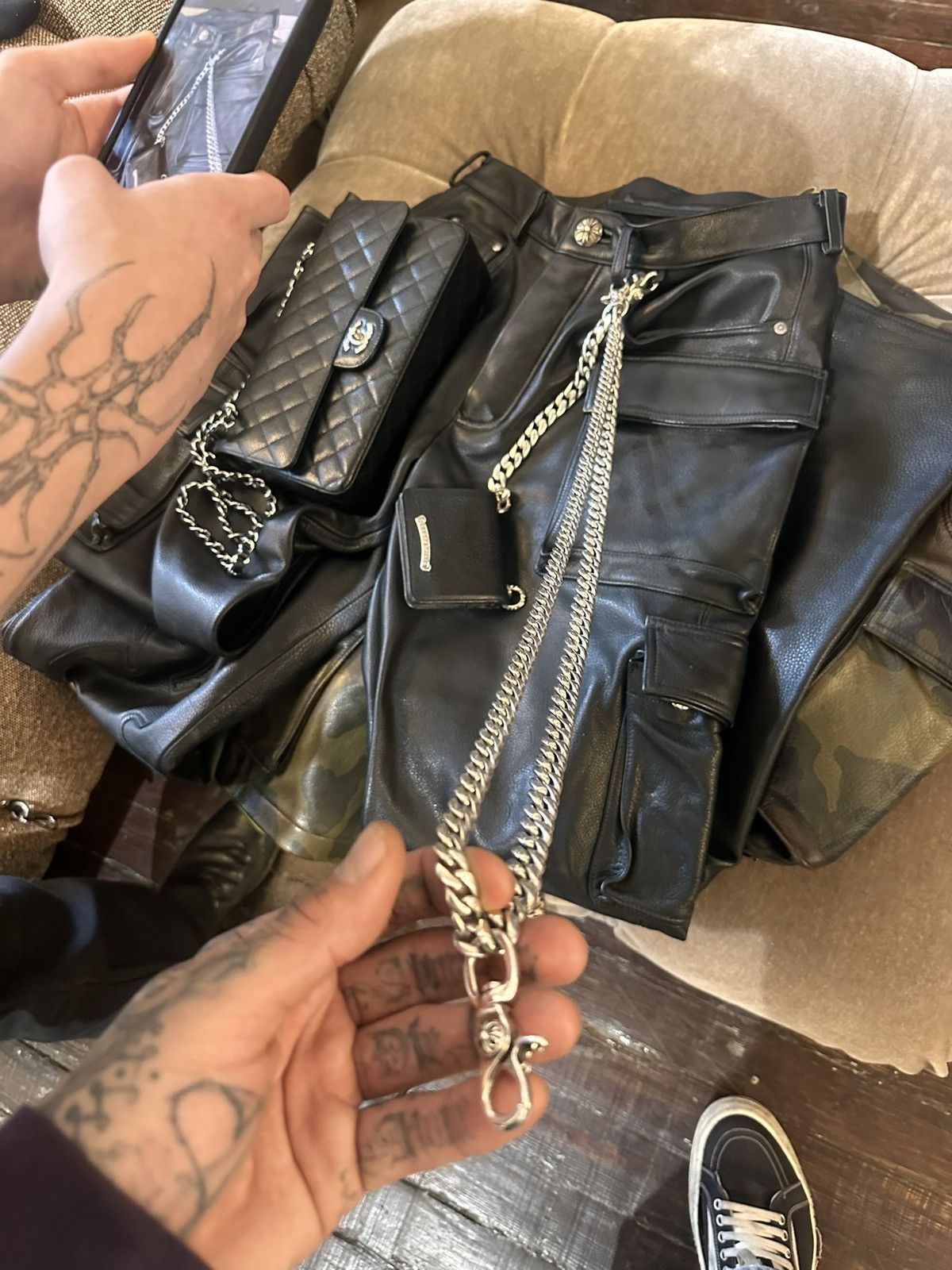 Chrome Hearts CHROME HEARTS 1-1 CUSTOM DOUBLE WALLET CHAIN Size ONE SIZE - 9 Thumbnail