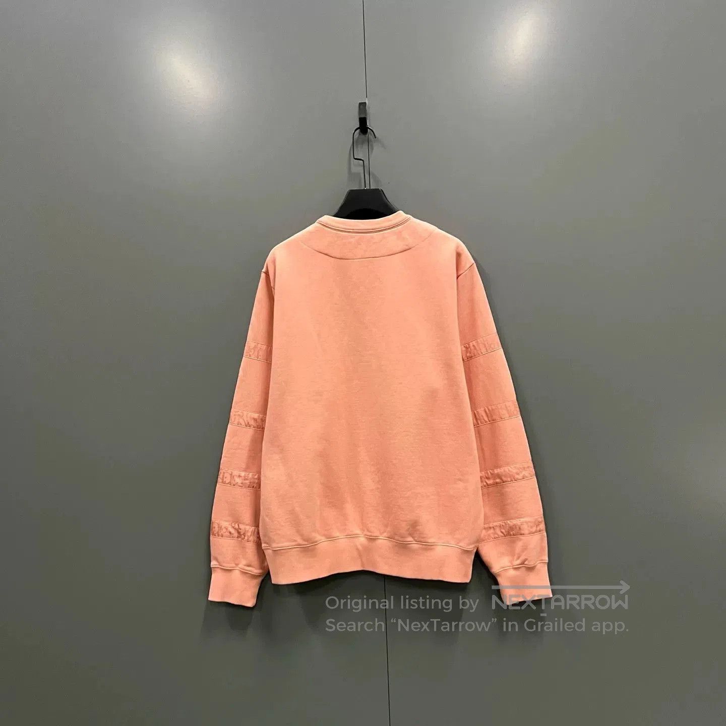 Dior pink striped logo patch sweatshirt. Size S / US 4 / IT 40 - 2 Thumbnail
