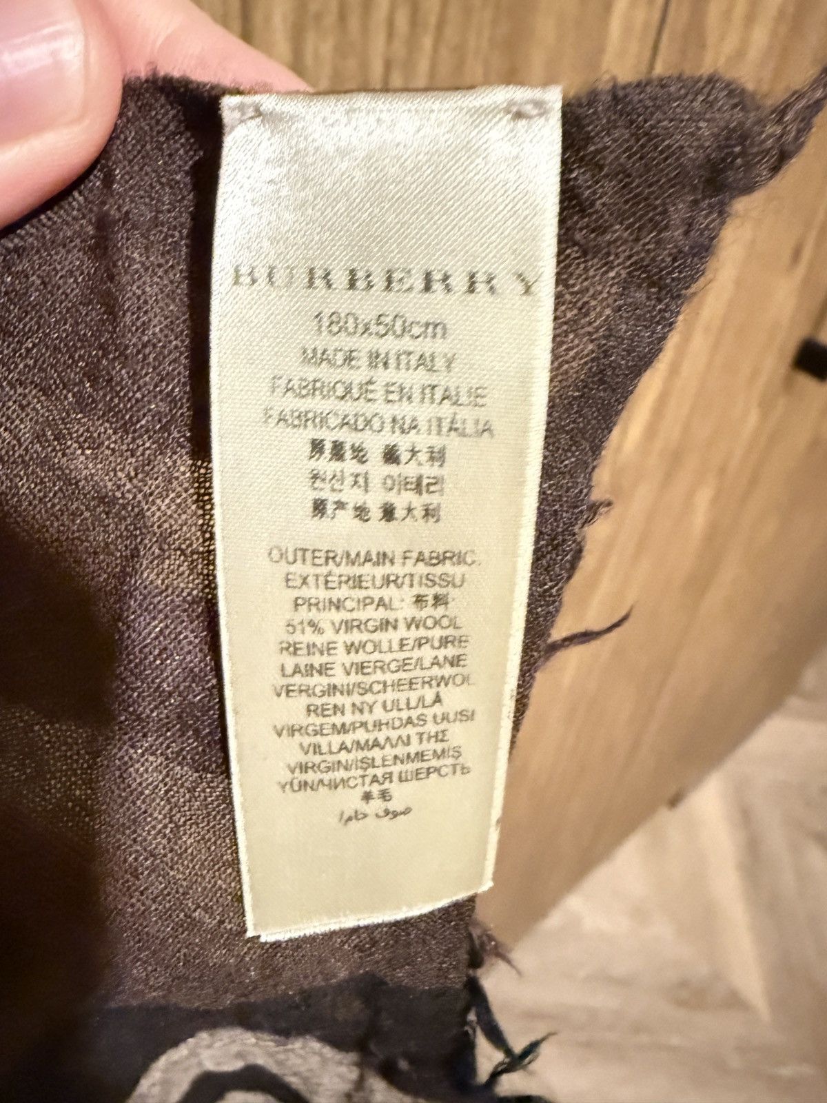 Burberry Burberry Classic Check Scarf Size ONE SIZE - 3 Thumbnail