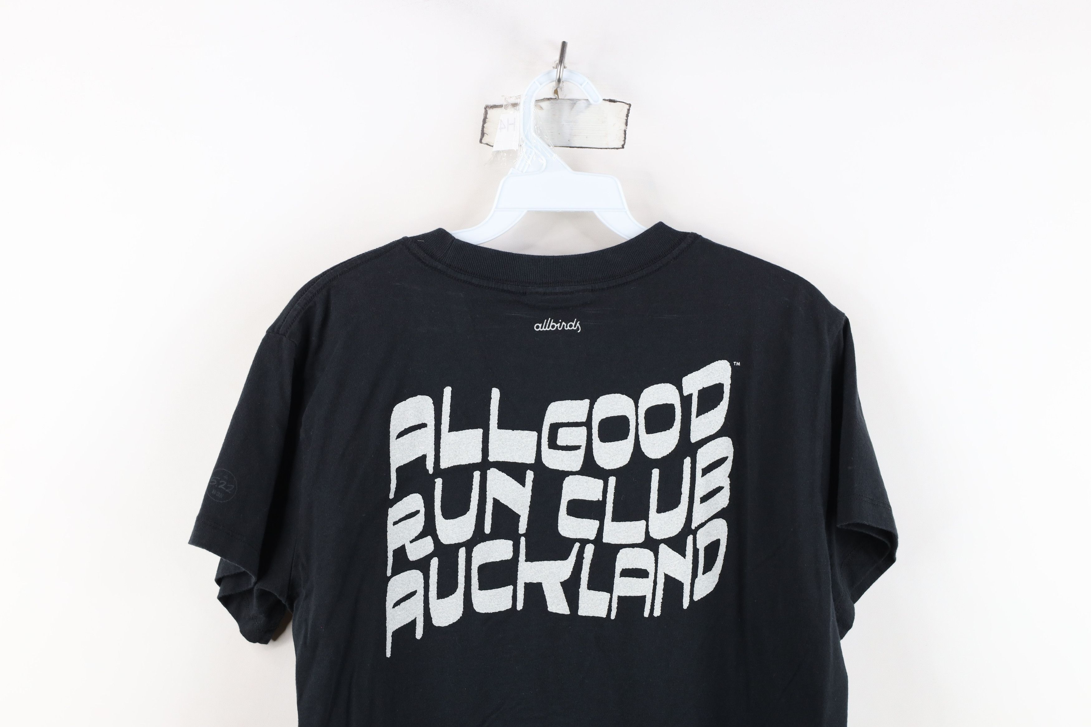 Vintage Allbirds Spell Out All Good Auckland Run Club T-Shirt Black Size M / US 6-8 / IT 42-44 - 14 Thumbnail