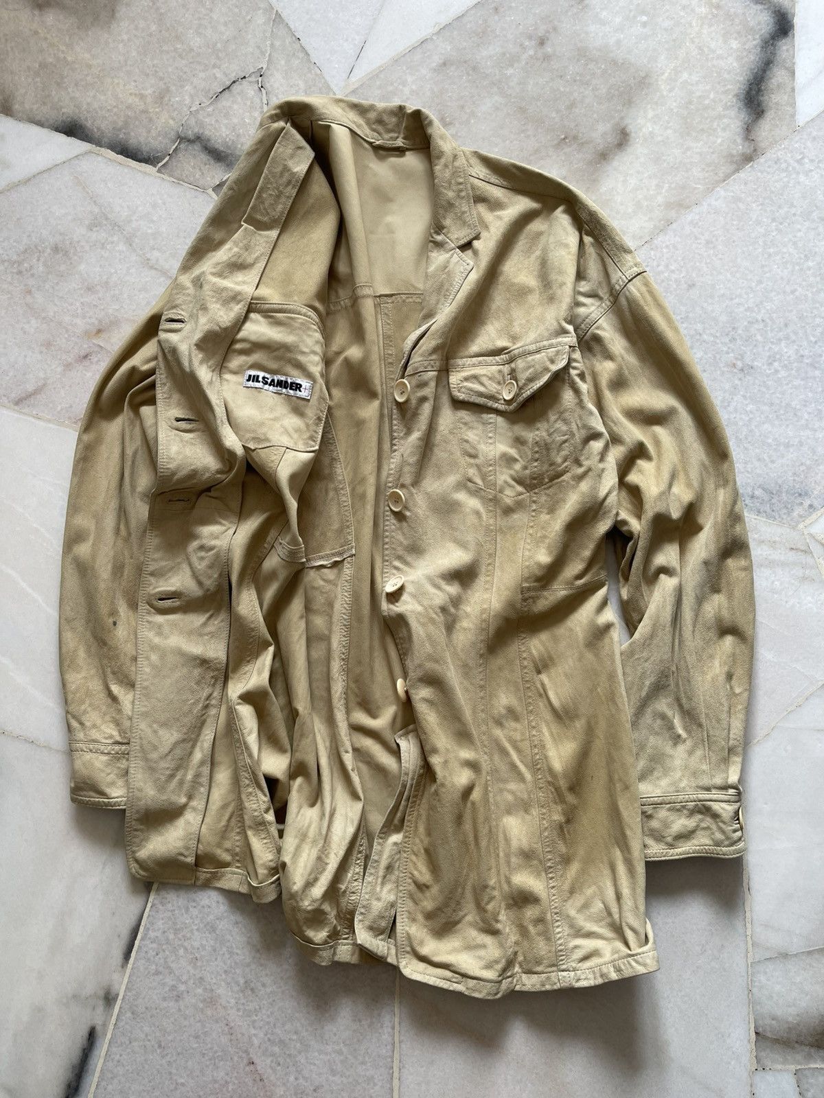 Jil Sander Vintage Jil Sander Raf Simons Era Suede Leather Jacket Size US M / EU 48-50 / 2 - 17 Thumbnail
