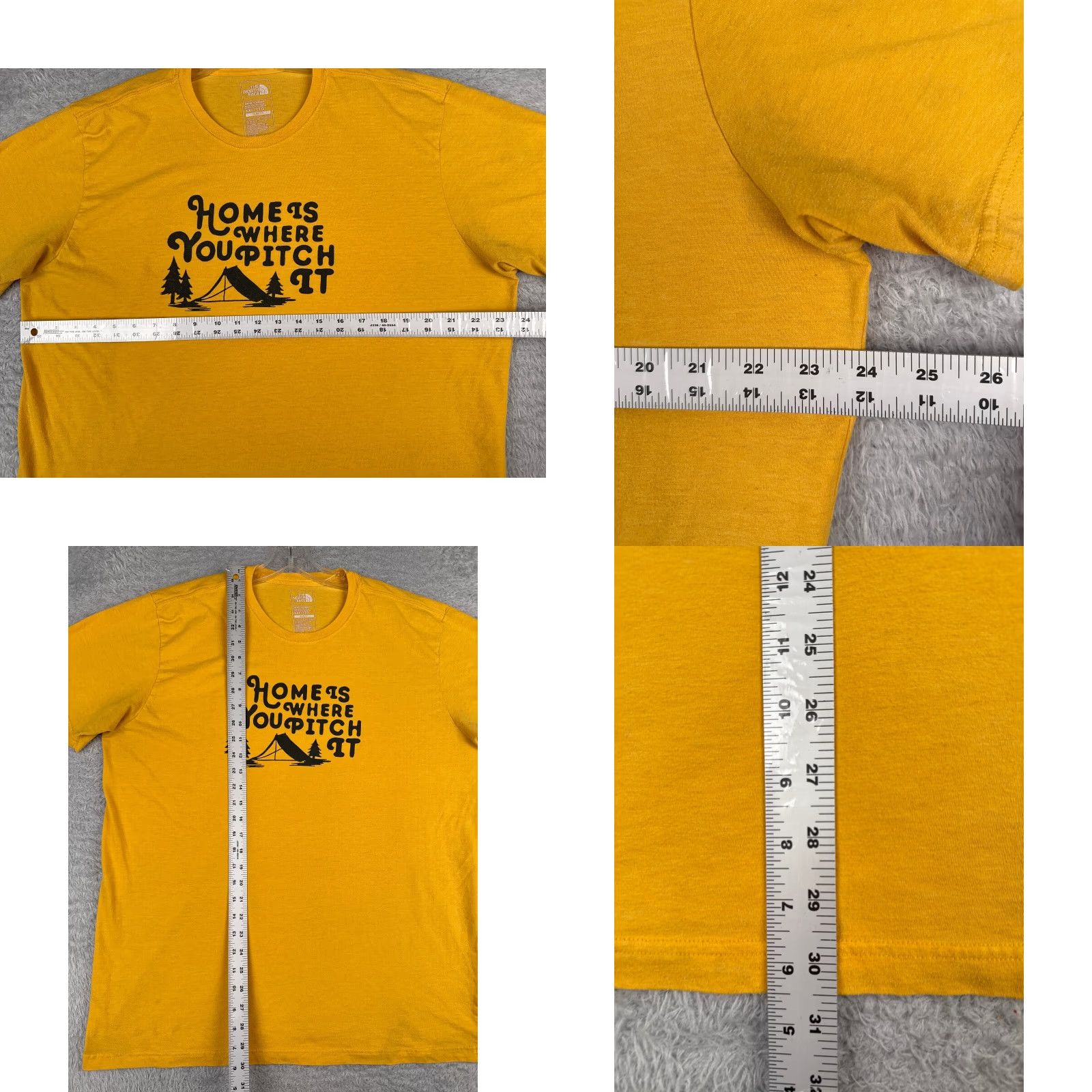 The North Face VINTAGE The North Face Shirt Men 2XL Yellow Short Sleeve Crew Neck Cotton Blend Logo T-Shirt Mens Size US XXL / EU 58 / 5 - 8 Thumbnail