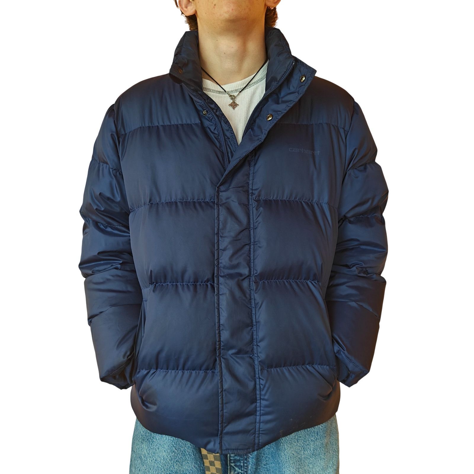 Carhartt Wip Carhartt WIP Navy Puffer Jacket Men’s Small Size US S / EU 44-46 / 1 - 1 Thumbnail