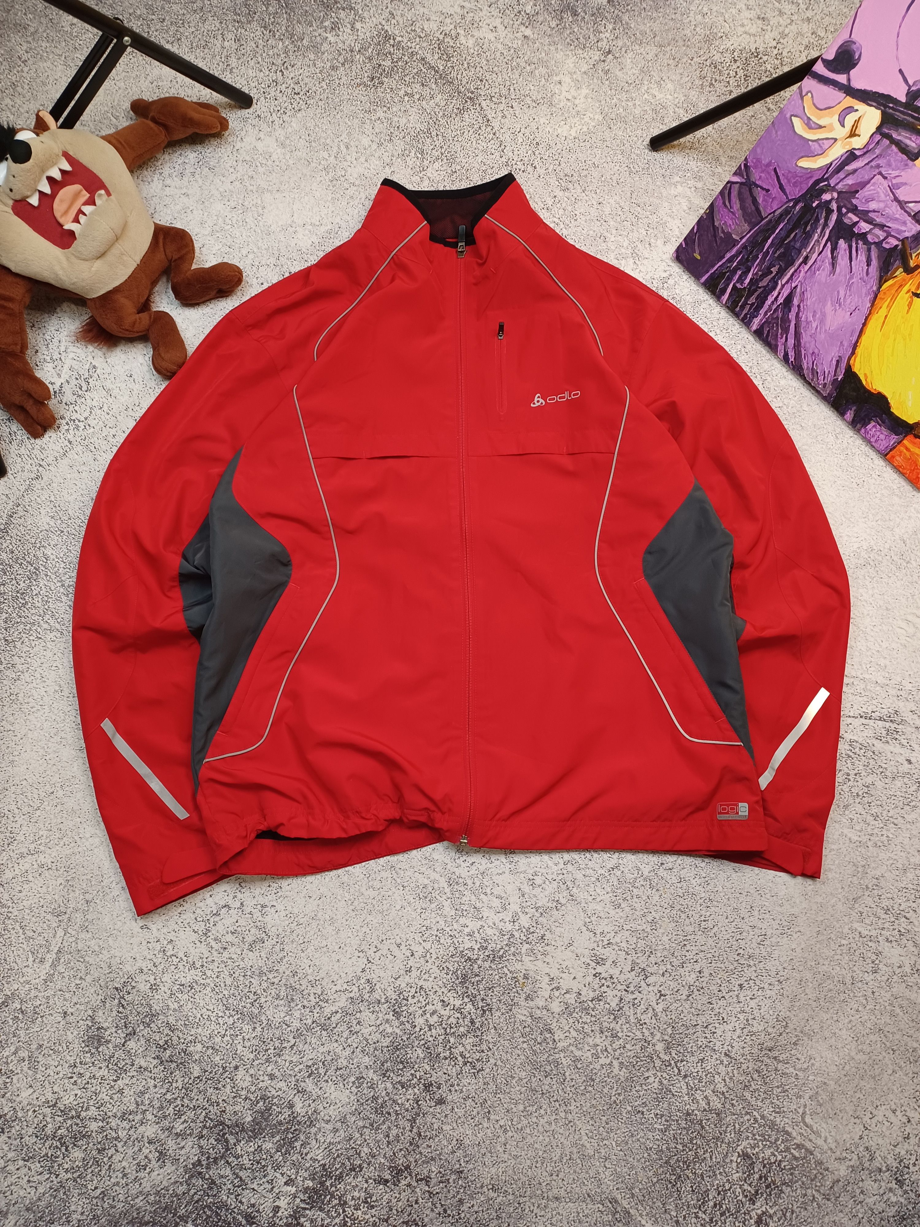 Odlo Vintage Odlo Windbreaker Jacket Size US XL / EU 56 / 4 - 2 Thumbnail