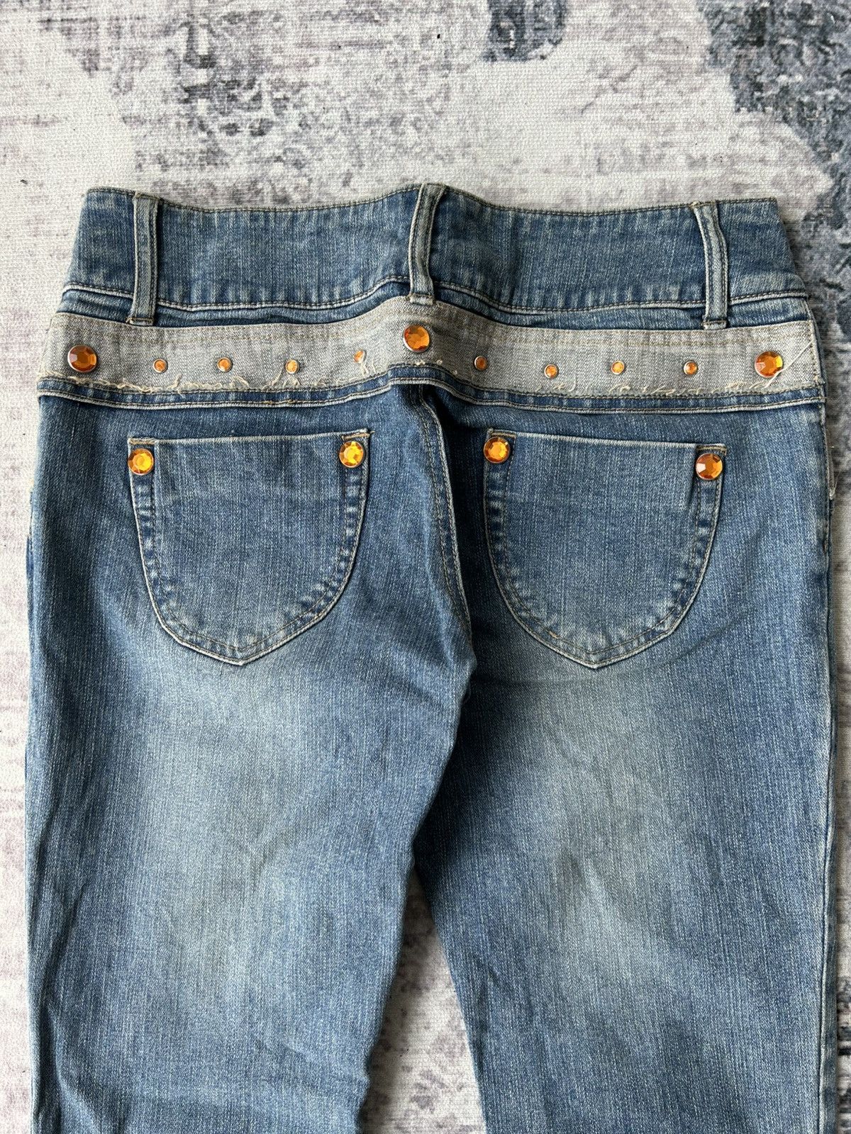 If Six Was Nine Y2k Flared Diamond Jeans Size US 30 / EU 46 - 10 Thumbnail