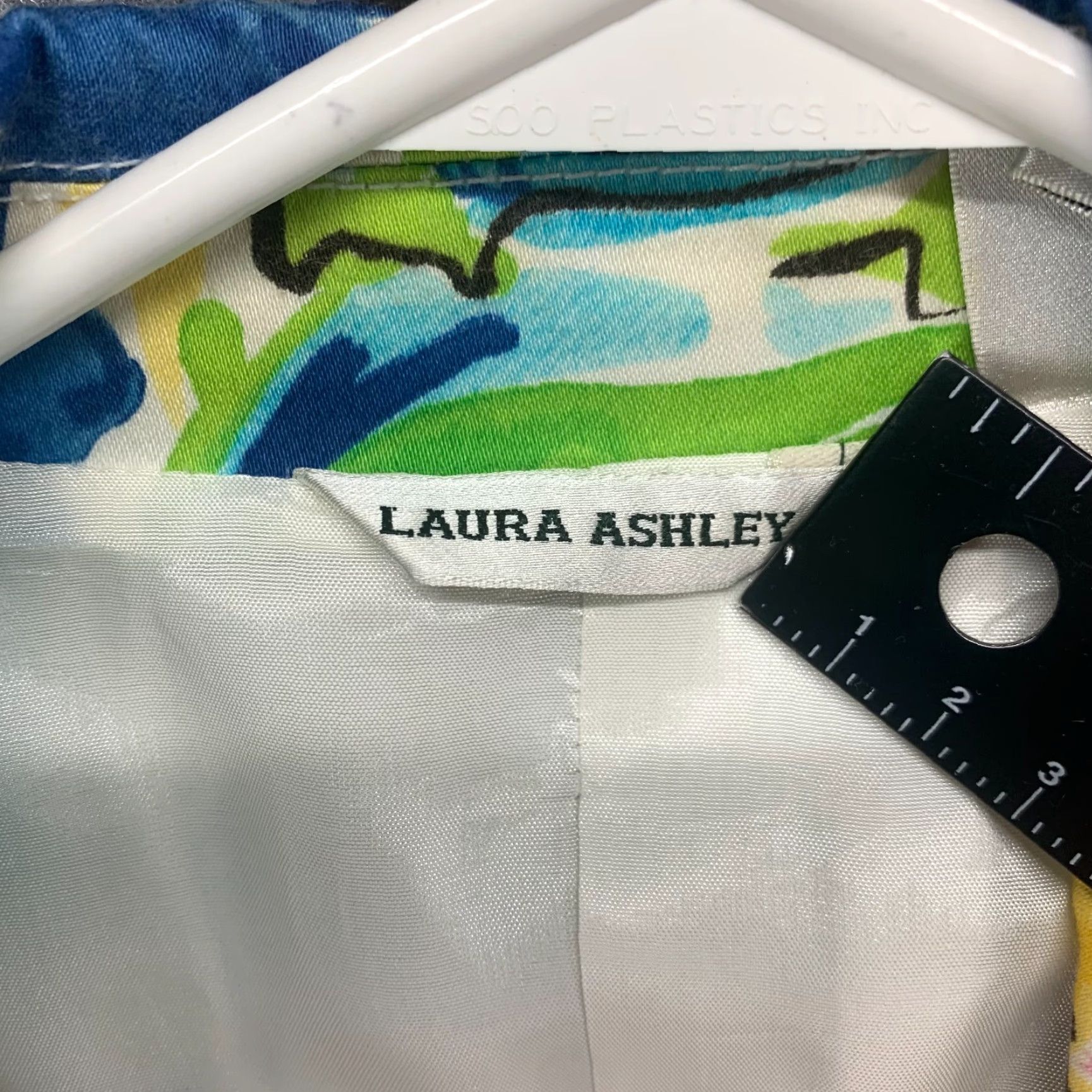 Laura Ashley Laura Ashley Jacket Womens Medium Multicolor Floral Stretch Pocket Blazer Lined Size M / US 6-8 / IT 42-44 - 5 Thumbnail