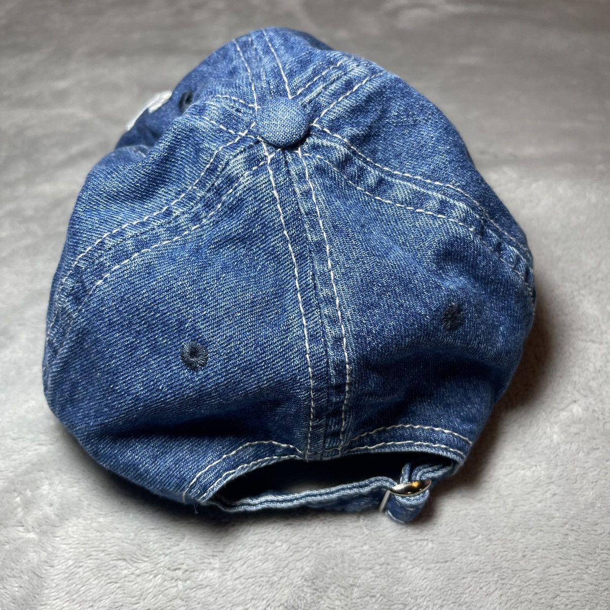 Other America #1 Fan Est 1776 USA Flag Denim Hat Blue OSFM Cap Size ONE SIZE - 4 Thumbnail