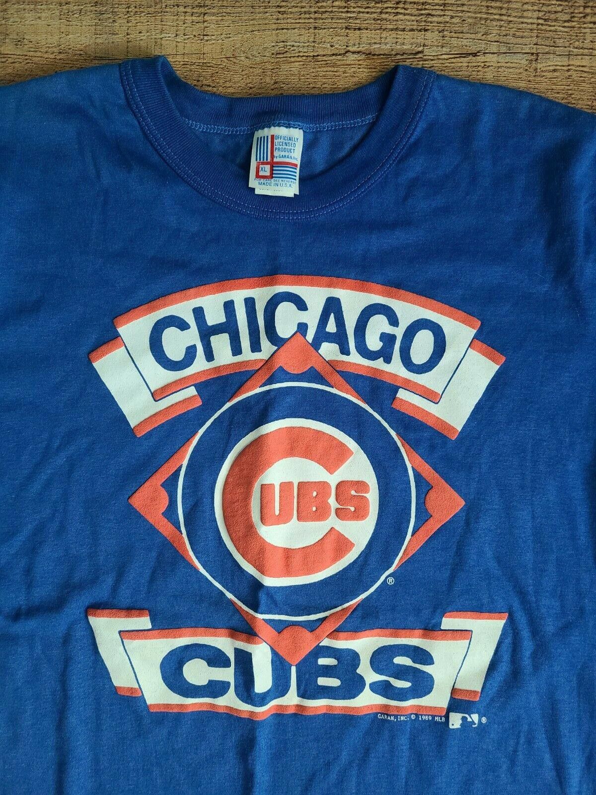 Designer Vintage Chicago Cubs T Shirt XL blue Single Stitch XL Size XL / US 12-14 / IT 48-50 - 2 Thumbnail