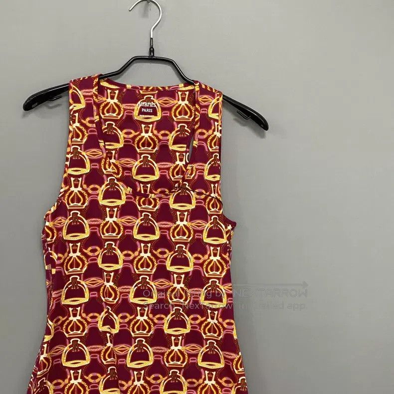 Hermes Hermes Fantasia series sleeveless dress Size XS / US 0-2 / IT 36-38 - 1 Thumbnail
