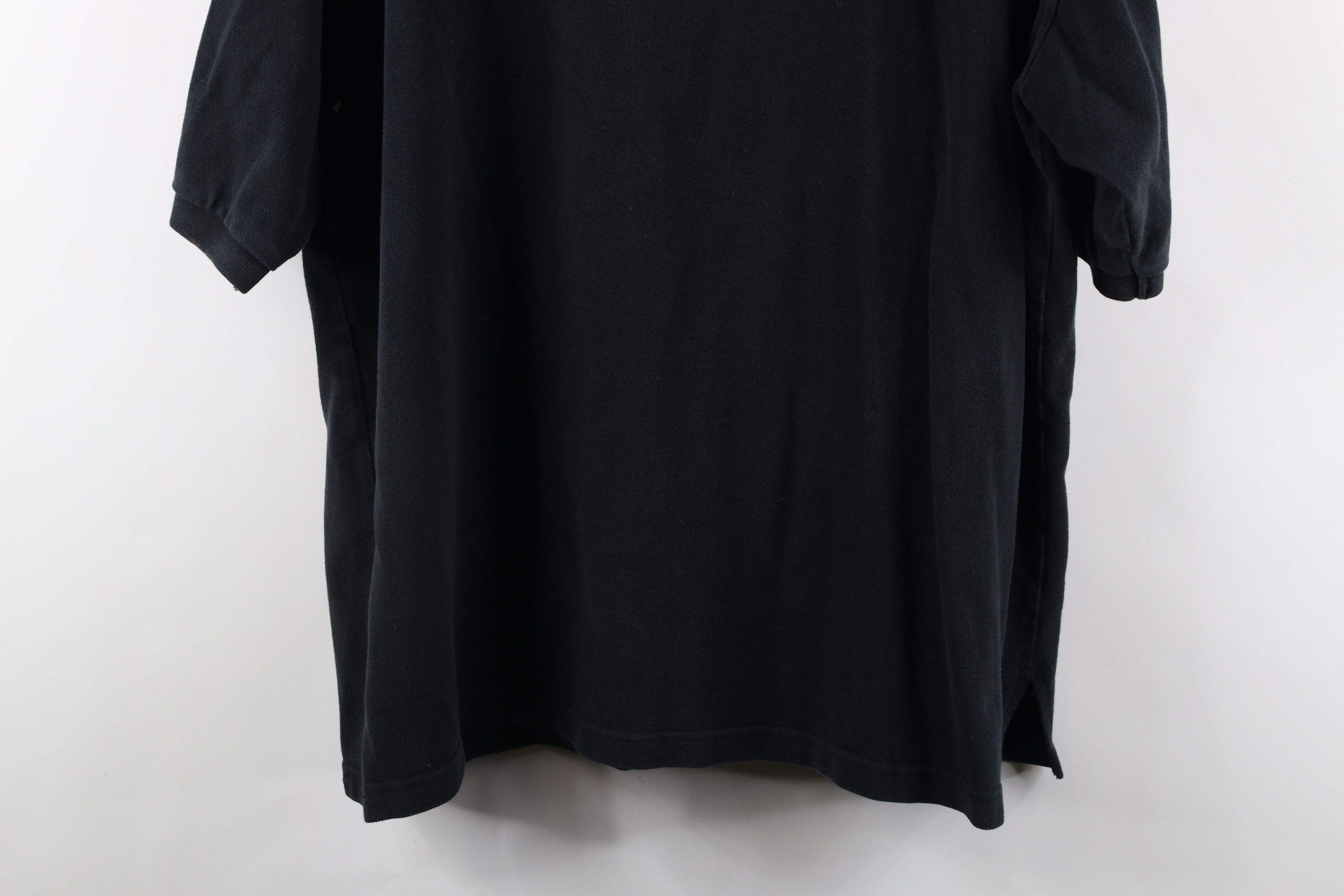 Vintage Vintage 90s Streetwear Heavyweight Collared Polo Shirt Black Size US XL / EU 56 / 4 - 10 Thumbnail