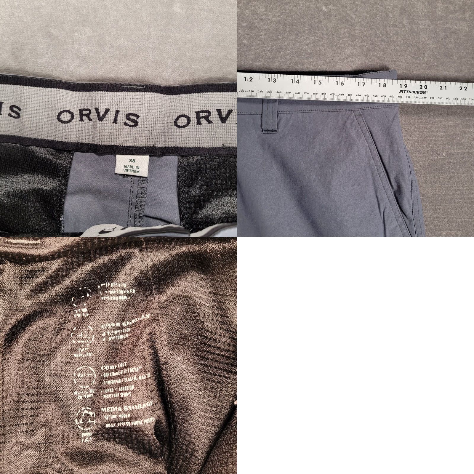 Orvis Orvis Hiking Pants 5 Pocket Water Repellent Gray Mens Size 38 Regular Inseam 31 Pants Cargo Pockets Mens Gray 38 Size US 38 / EU 54 - 8 Thumbnail