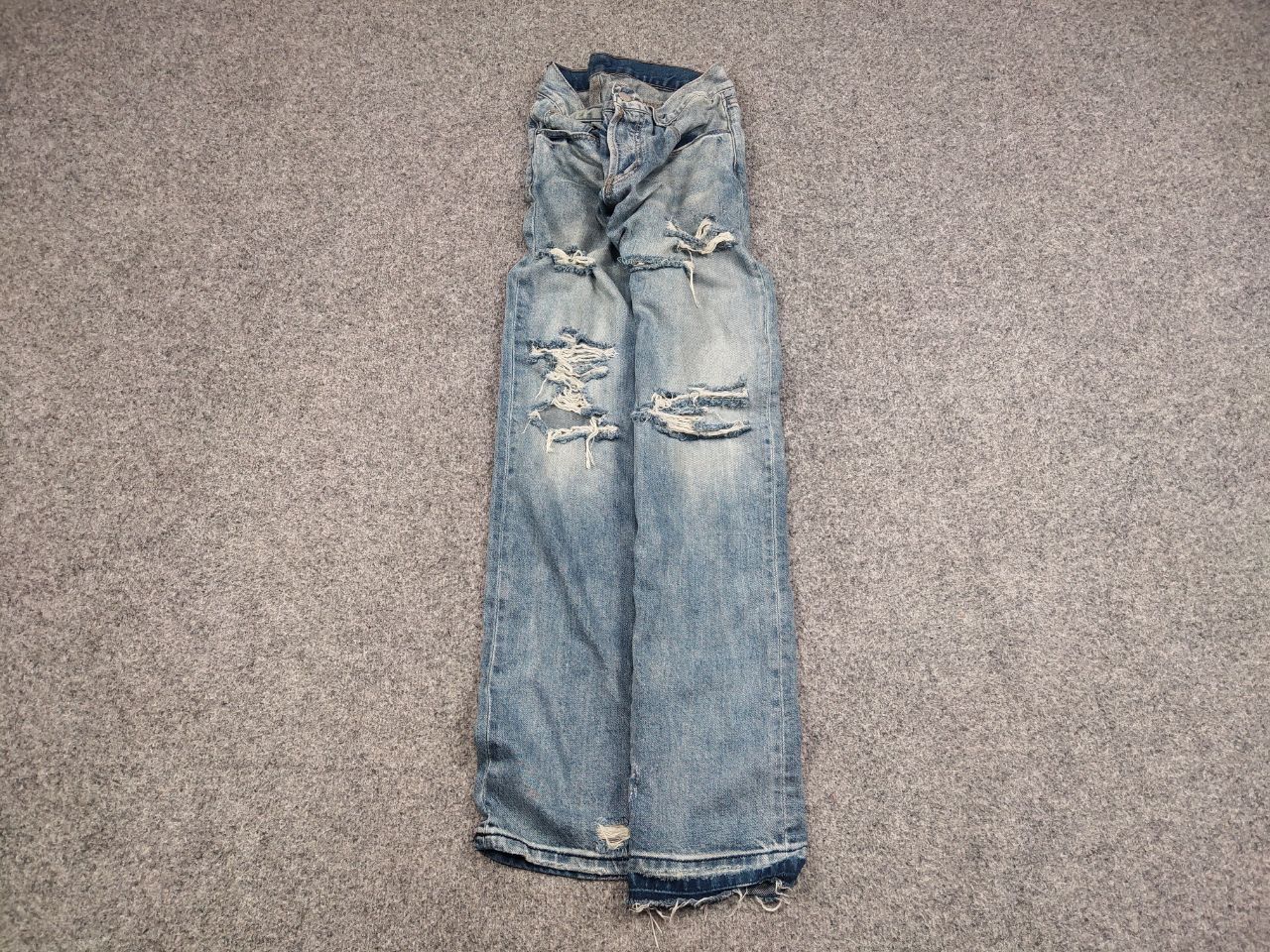 MNML Mnml Design Distressed Denim Jeans Y2K Vintage Japan Style Size US 32 / EU 48 - 2 Thumbnail