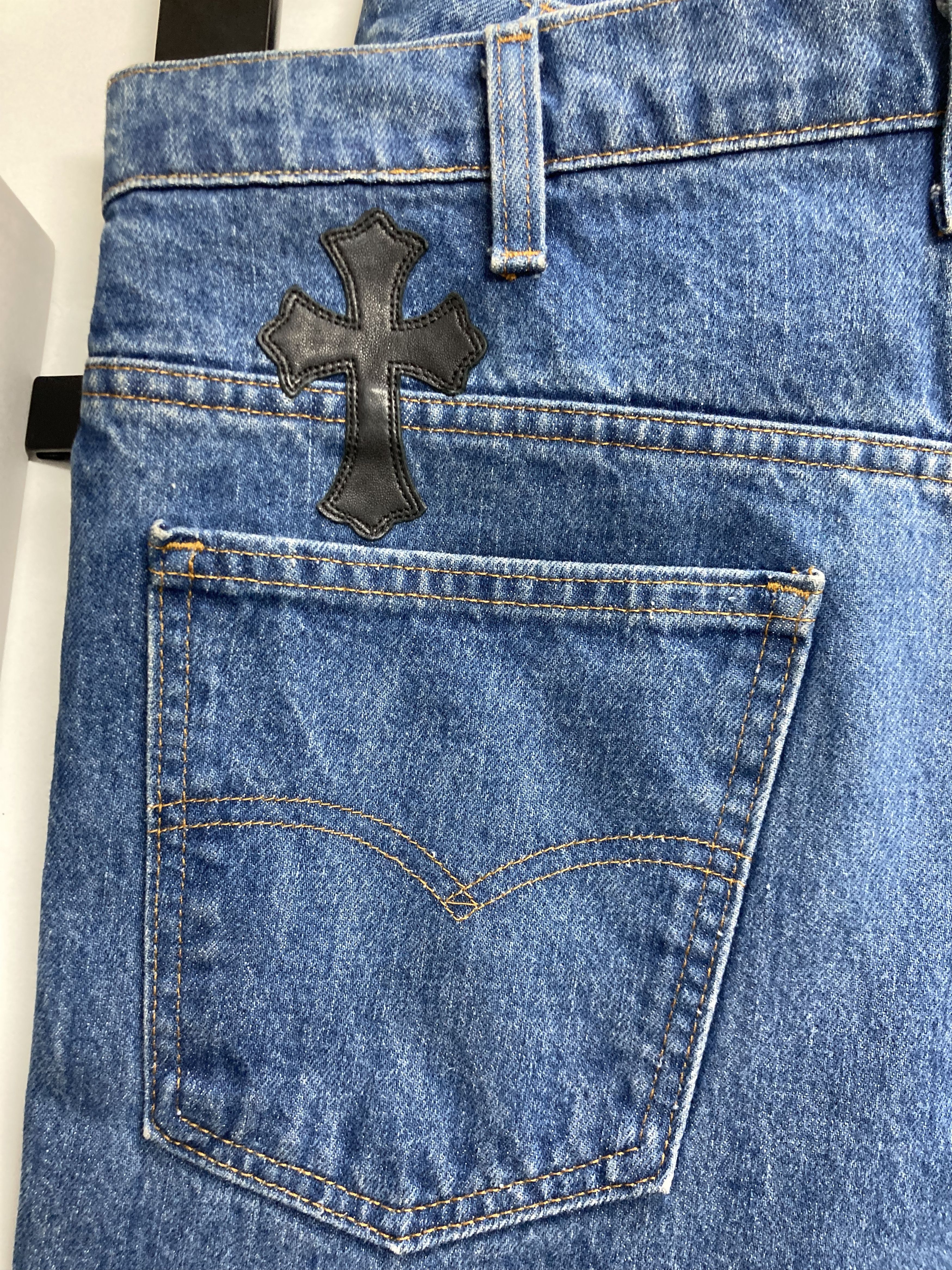 Chrome Hearts Chrome Hearts Levi's 517 Black Cross Patch Denim Jeans Size 24" / US 00 / IT 34 - 4 Thumbnail