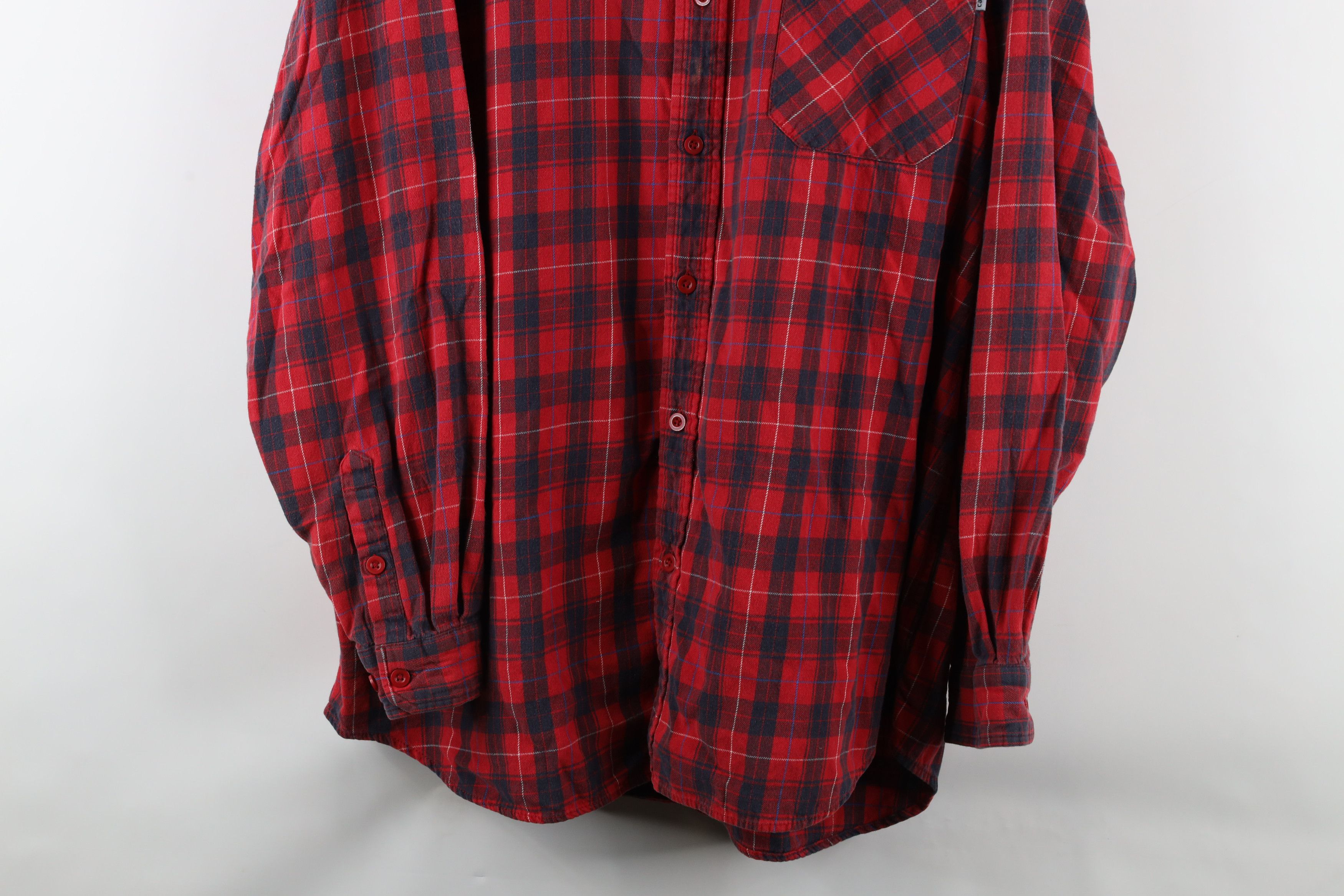 Carhartt × Vintage Vintage Carhartt Spell Out Collared Flannel Button Shirt Size US XXL / EU 58 / 5 - 3 Thumbnail