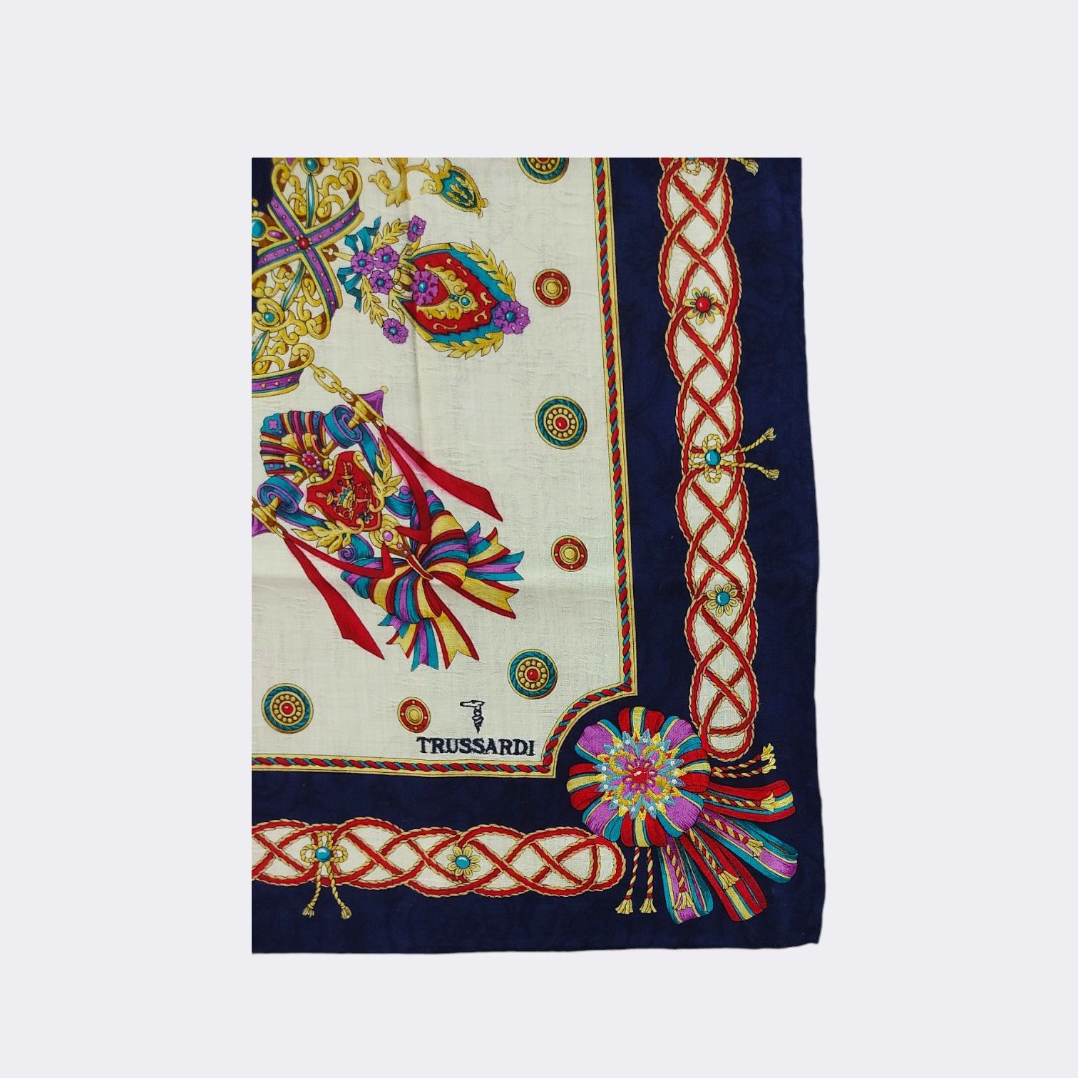 Trussardi Vintage Trussardi Handkerchief Neckerchief Bandana H031G Size ONE SIZE - 3 Thumbnail