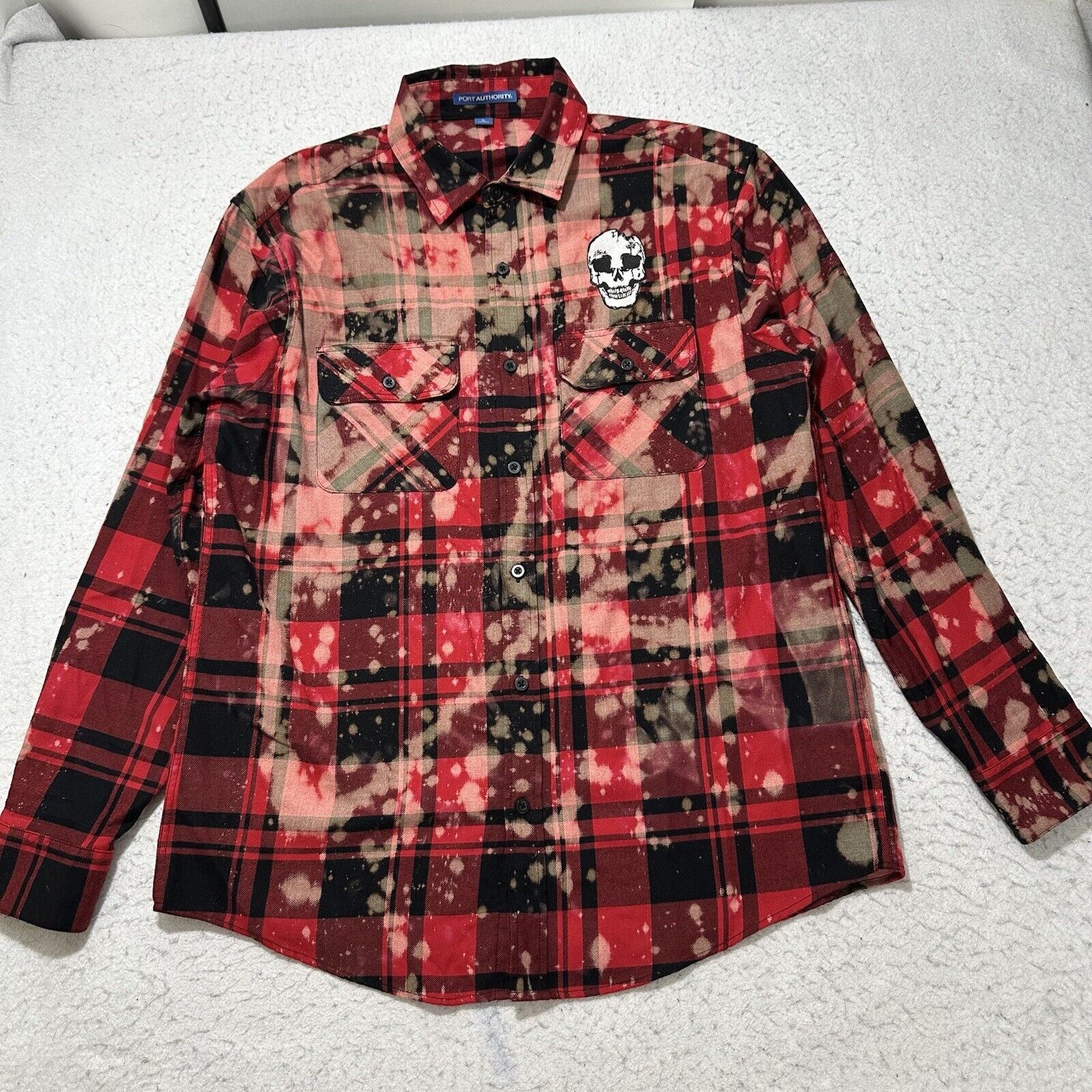 Port Authority Port Authority Large 1 Drink From Devil Skull Button Up Size US L / EU 52-54 / 3 - 2 Thumbnail